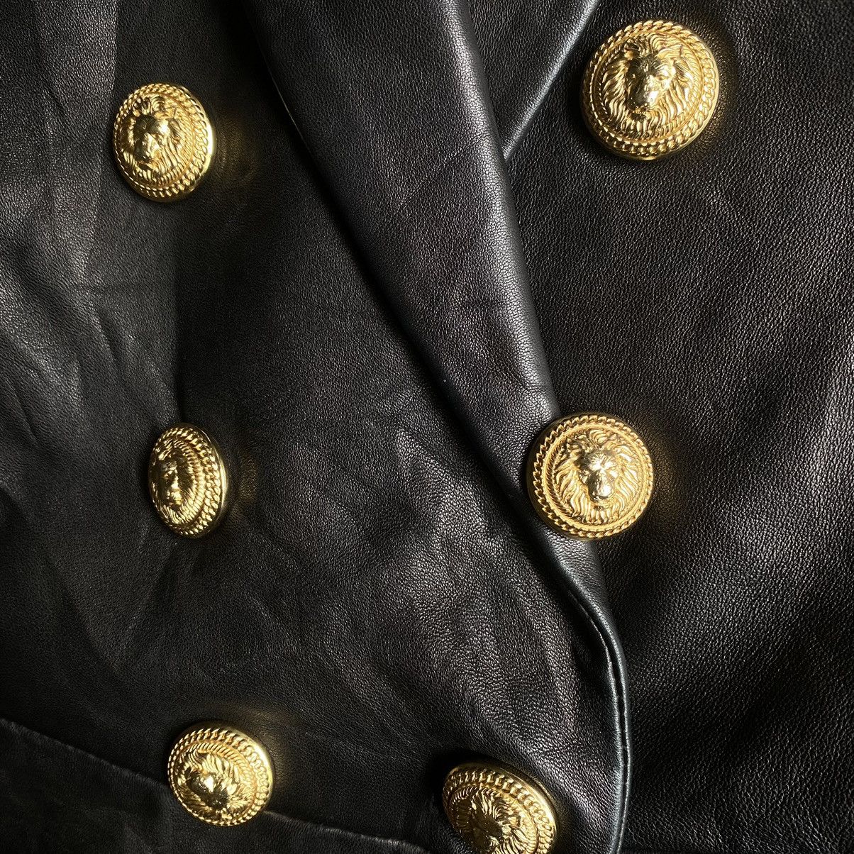 Balmain Balmain Double Breasted Sheep Leather Coat Size S / US 4 / IT 40 - 7 Thumbnail