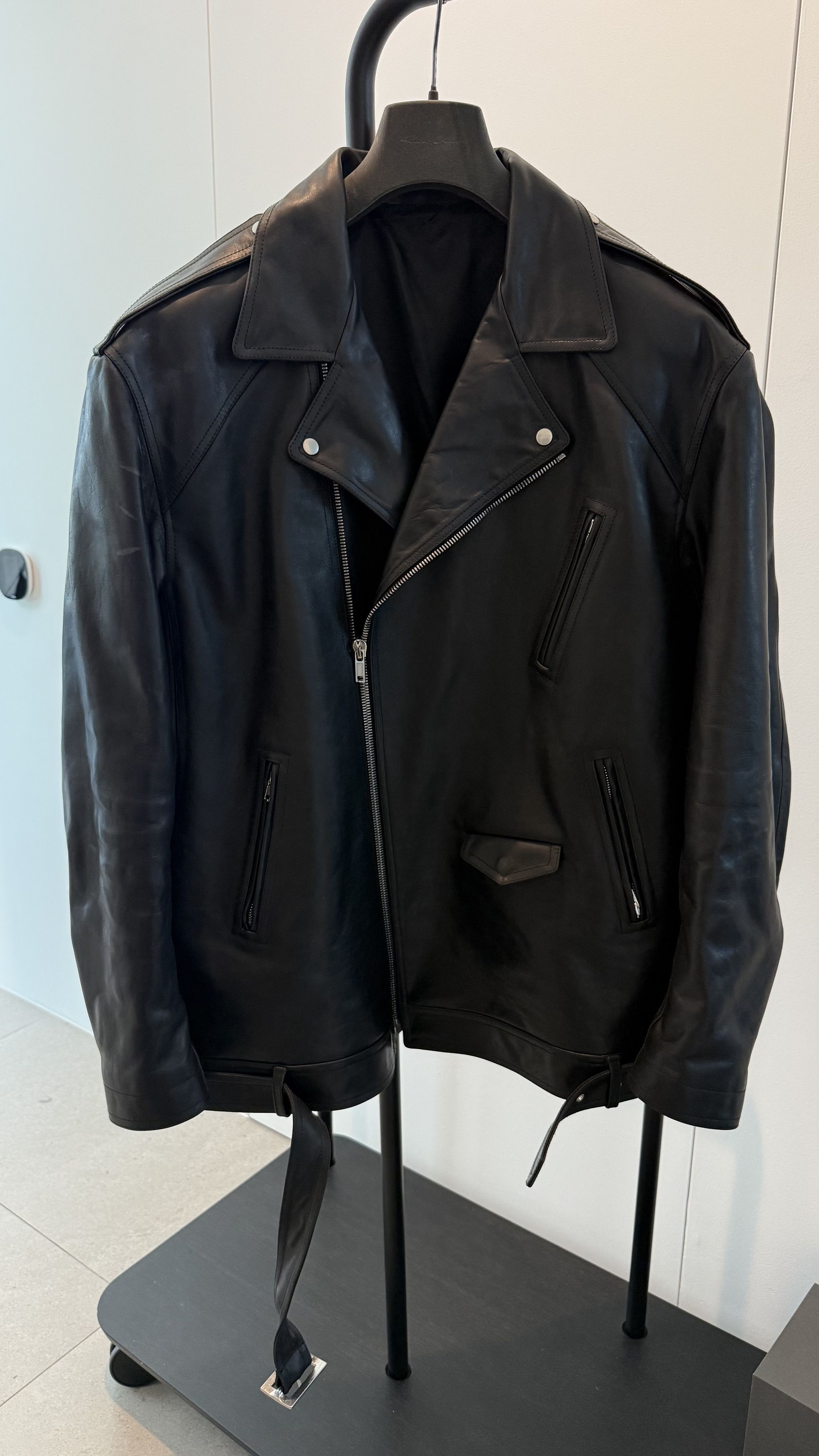 Rick Owens レザーライダース RU14F2764 牛革 48 美品 Rick Owens (BRAND NEW) size 48 to 52 - STOOGES BIKER - RU14F2764