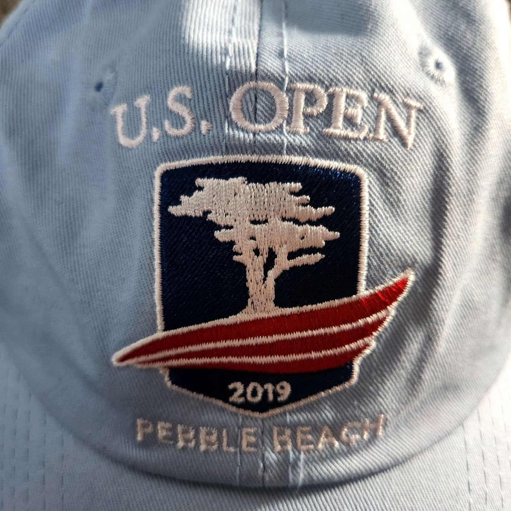 Vintage USGA US Open Pebble Beach 2019 Member Cap Adjustable Blue Cotton Golf Hat Size ONE SIZE - 2 Thumbnail