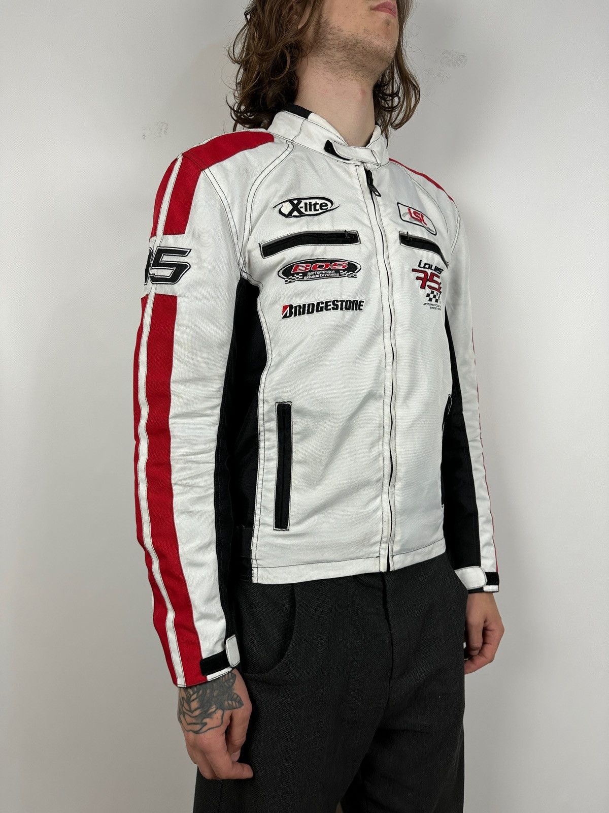 Vintage Vintage Bridgestone Louis 75 Motorcycle Racing Jacket Size US L / EU 52-54 / 3 - 1 Thumbnail