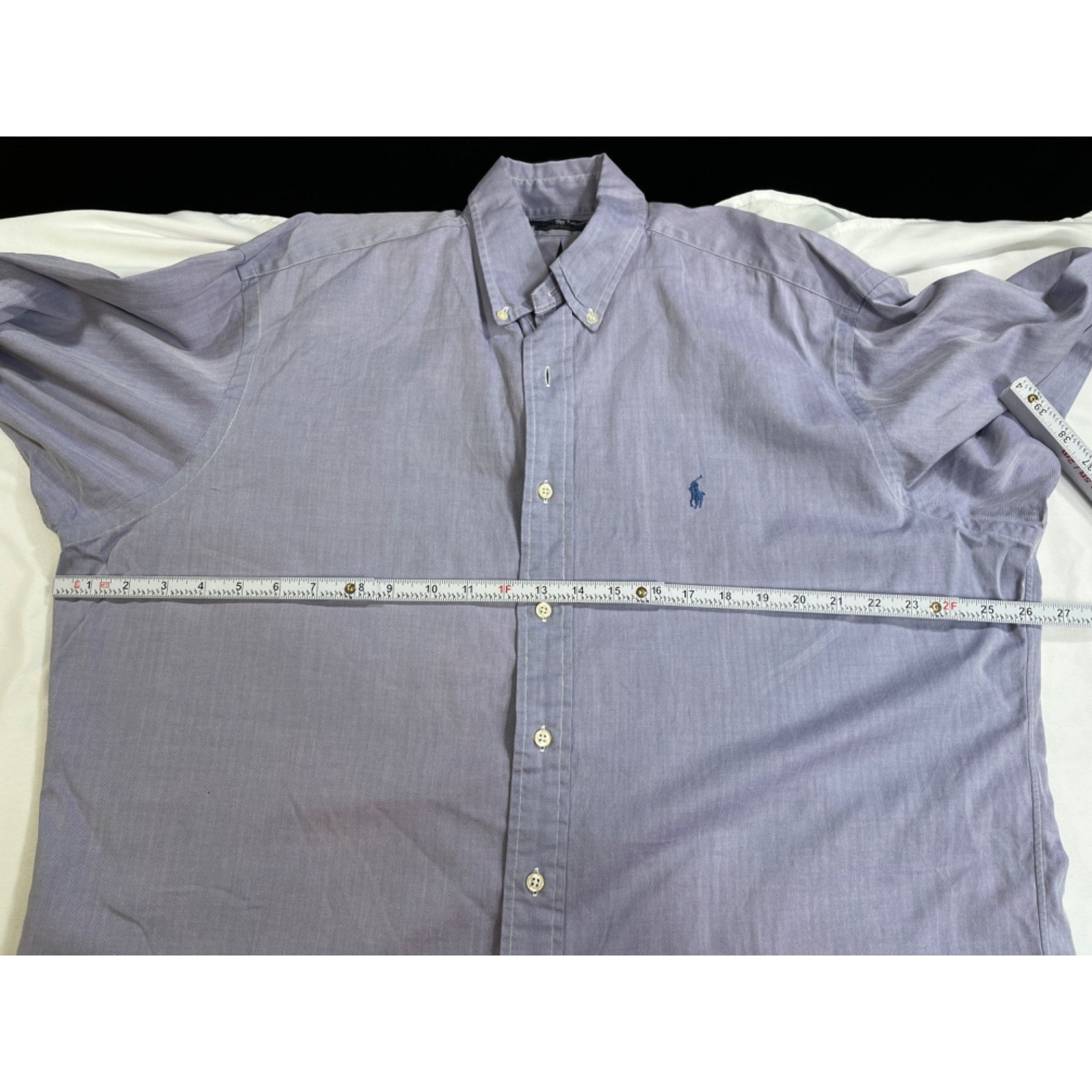 Ralph Lauren Ralph Lauren SKU 7784 Mens Purple Classic Fit Button Down Sh Size US L / EU 52-54 / 3 - 3 Thumbnail
