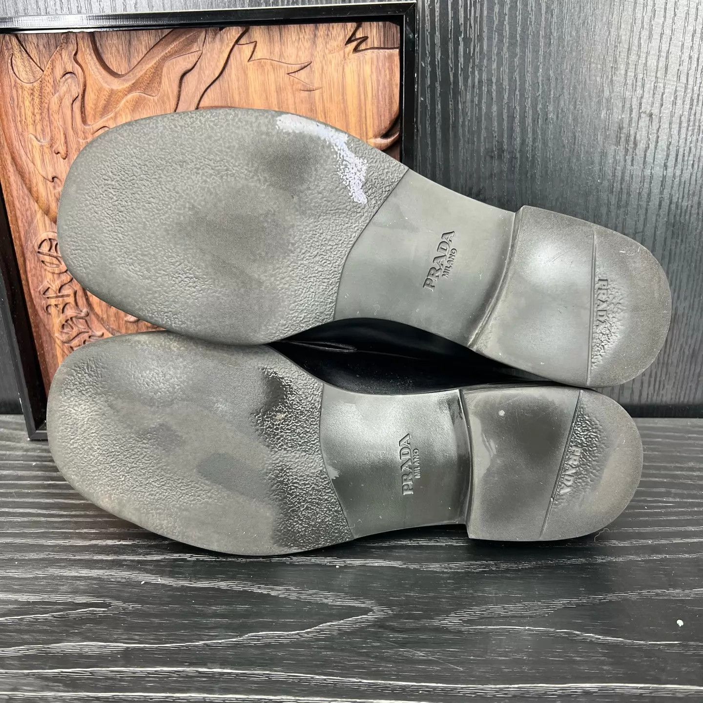 Prada PRADA Leather Glossy Loafer 36.5 New Size US 6 / IT 36 - 7 Thumbnail