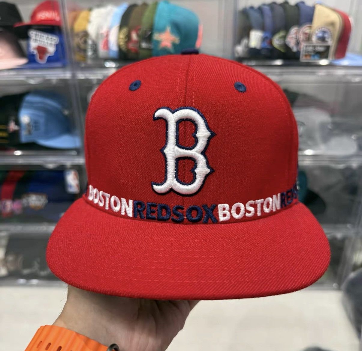 New Era New Era MLB Boston Red Sox Flat Brim Baseball Cap J32 Size ONE SIZE - 1 Thumbnail