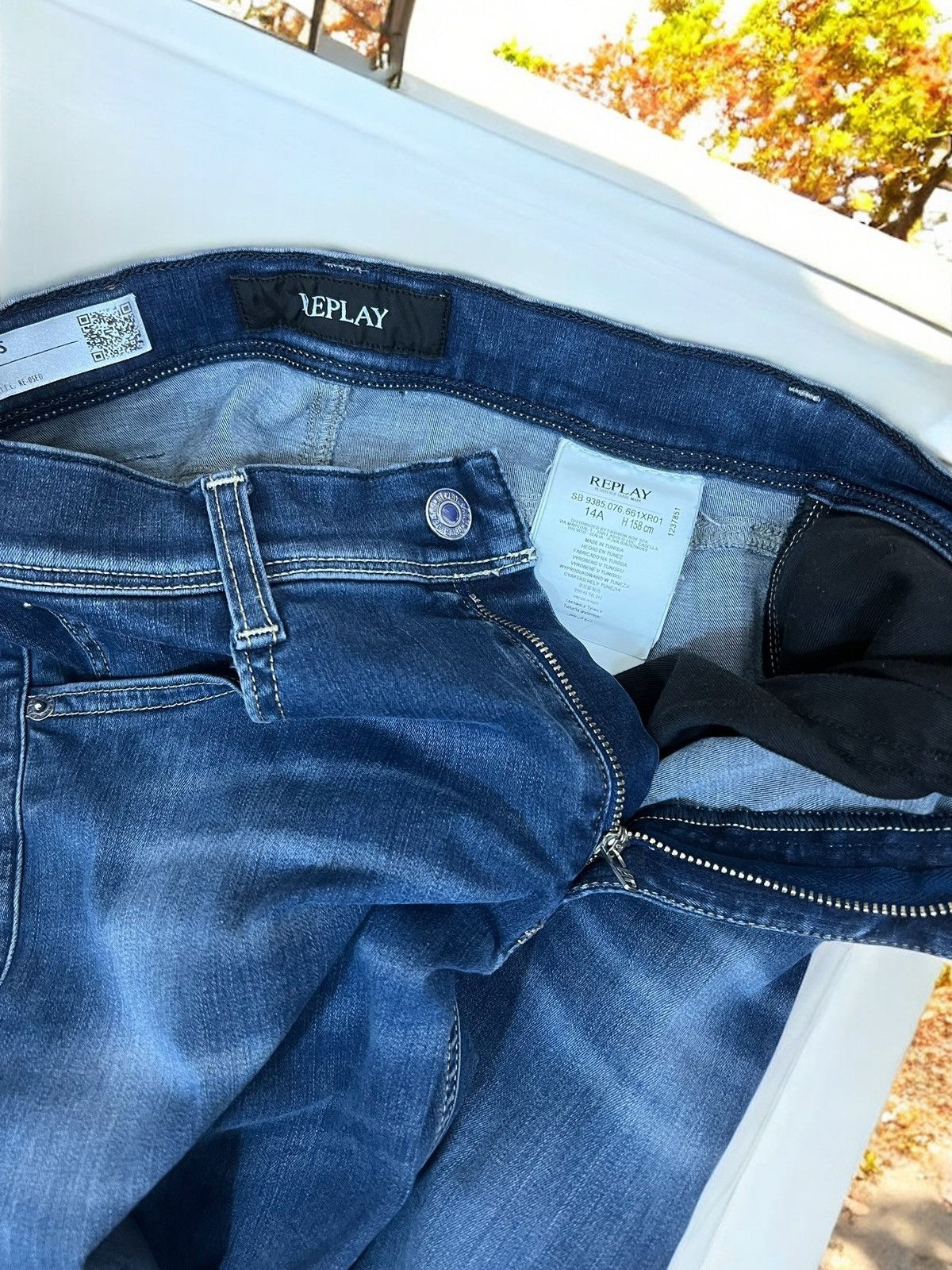 Replay Replay Wallys Hyperflex blue skinny jeans size 26 Size 26" / US 2 / IT 38 - 5 Thumbnail