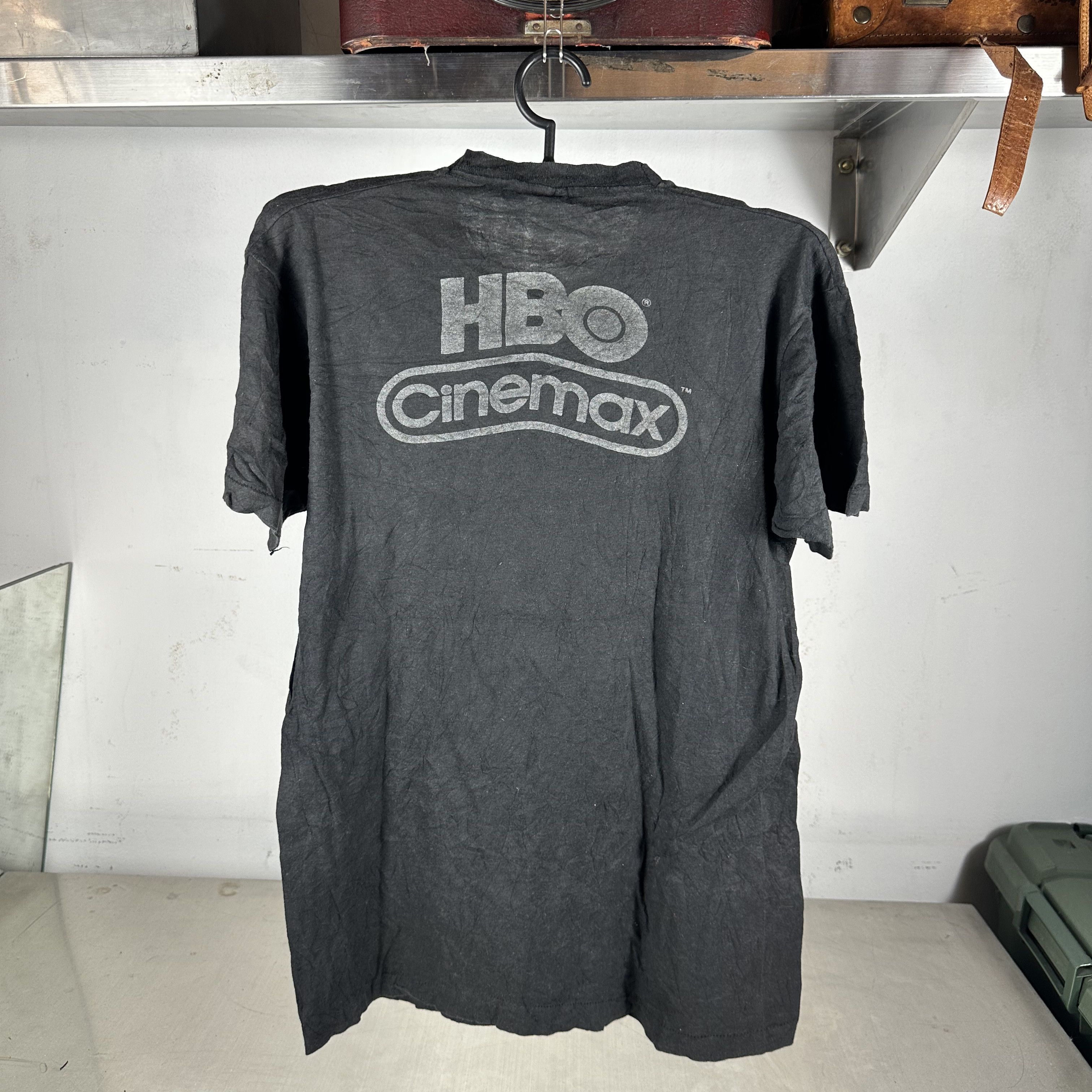 Vintage Vintage 80s HBO Cinemax Studio Playbacks T-shirt Size US M / EU 48-50 / 2 - 3 Thumbnail