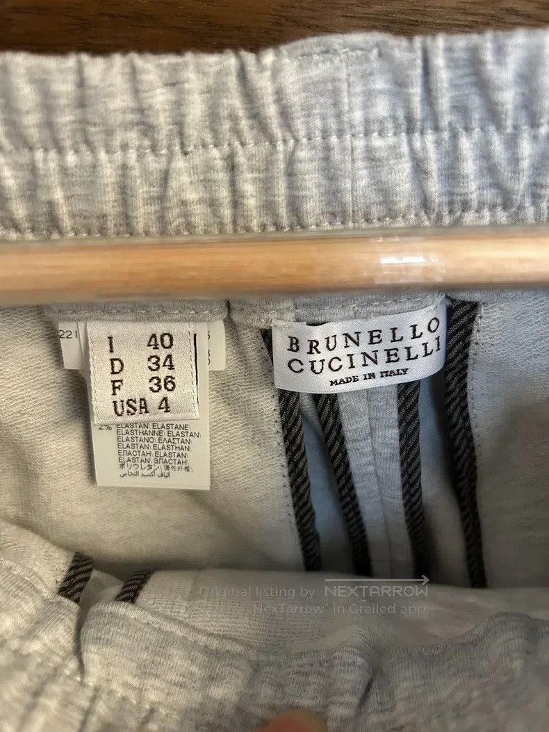 Brunello Cucinelli Brunello Cucinelli Cotton Casual Sweatpants Size 26" / US 2 / IT 38 - 2 Thumbnail