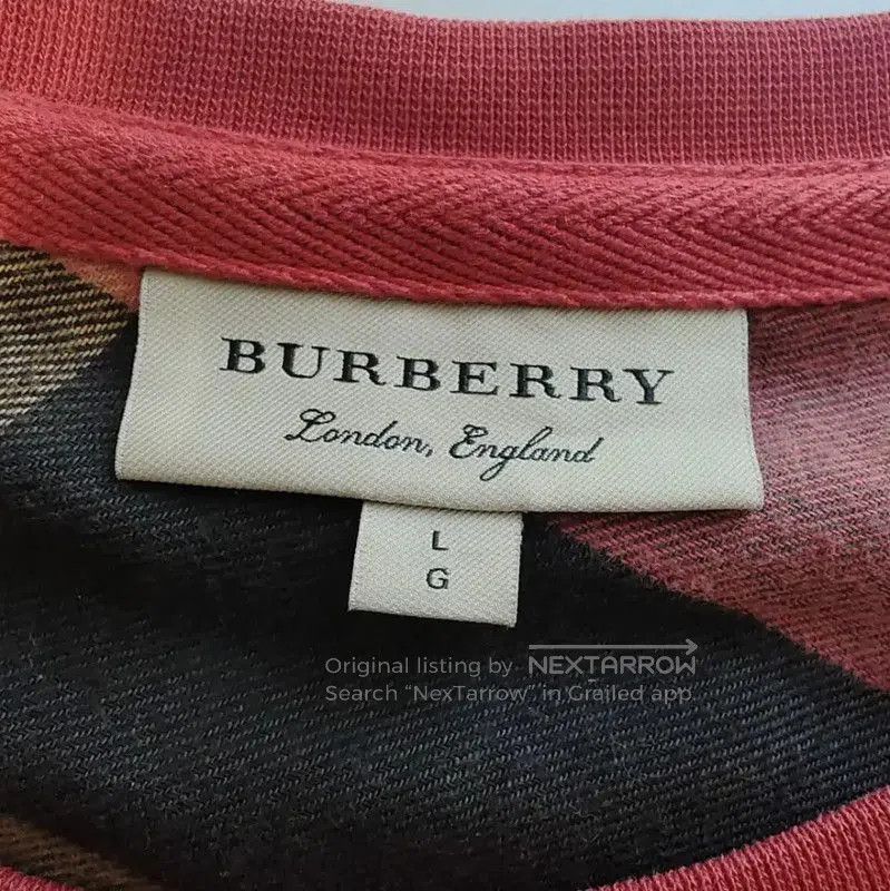 Burberry Burberry Red Cotton Women's Sweatshirt. Size L / US 10 / IT 46 - 4 Thumbnail