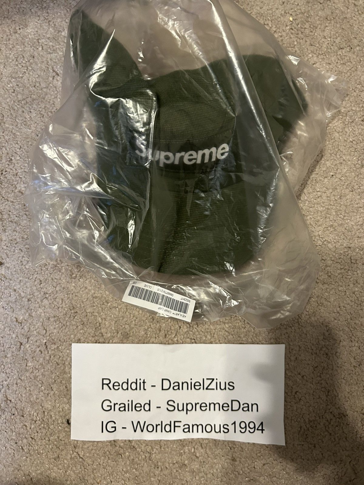 Supreme Supreme Kevlar Camp Cap 'Olive' Size ONE SIZE - 3 Thumbnail