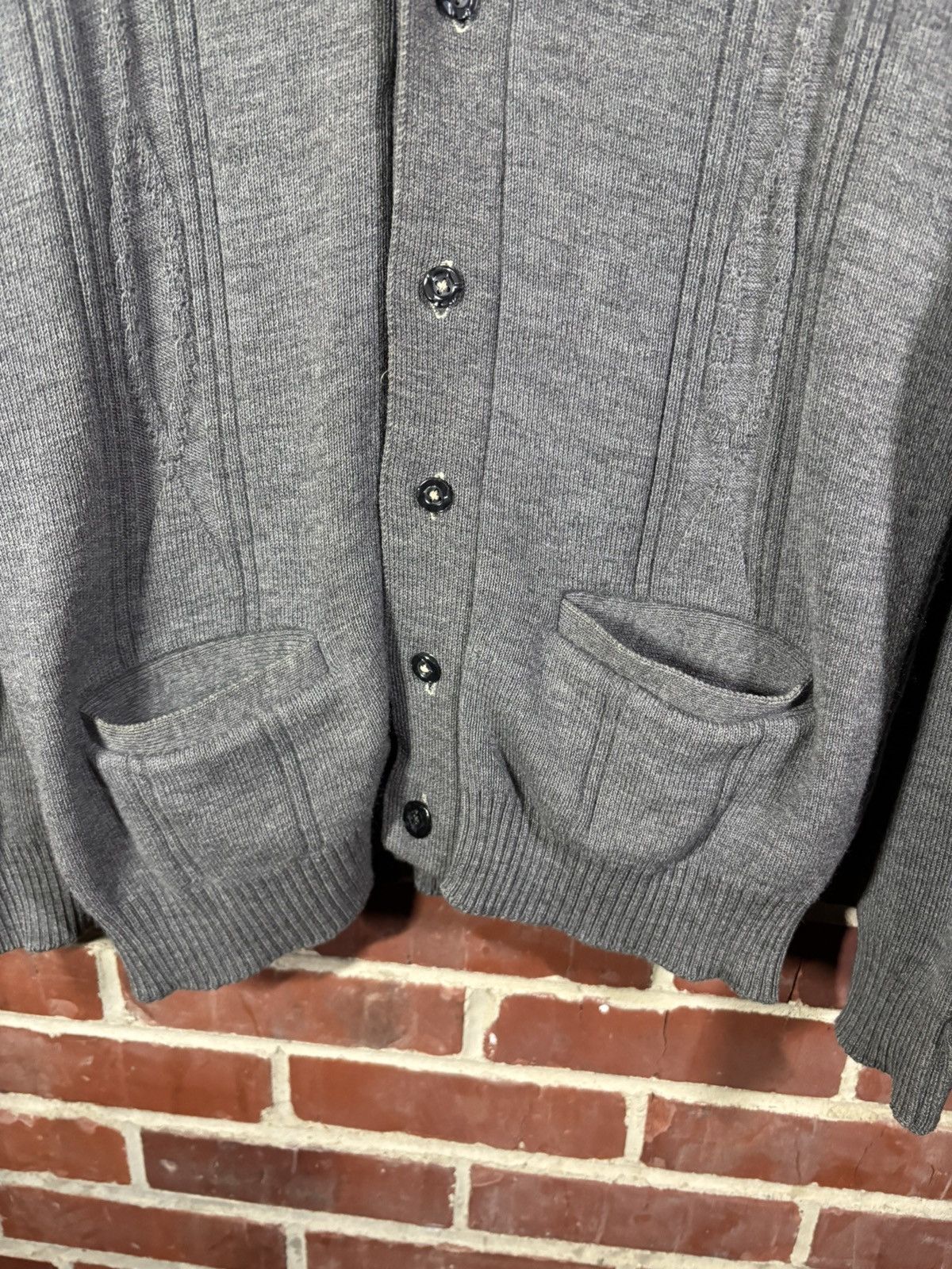 Other Vintage 60s Raymond's Knitwear Cardigan Button Up Men's 38 Size US M / EU 48-50 / 2 - 2 Thumbnail