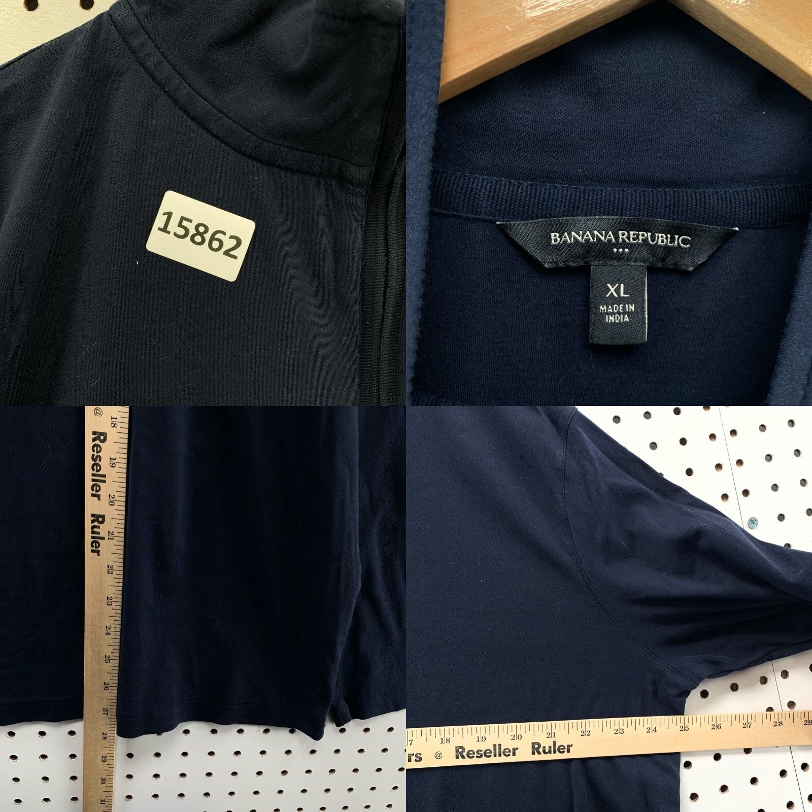 Banana Republic Banana Republic Sweater Mens Extra Large Blue Navy 1/4 Zip Casual Size XL Size US XL / EU 56 / 4 - 8 Thumbnail