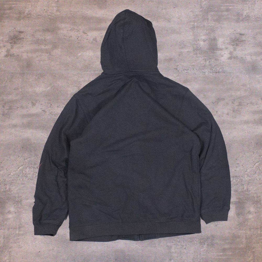 NHL Y2K 2000’s Reebok Calgary Flames Metal Logo Black Zip Hoodie Size US M / EU 48-50 / 2 - 2 Thumbnail