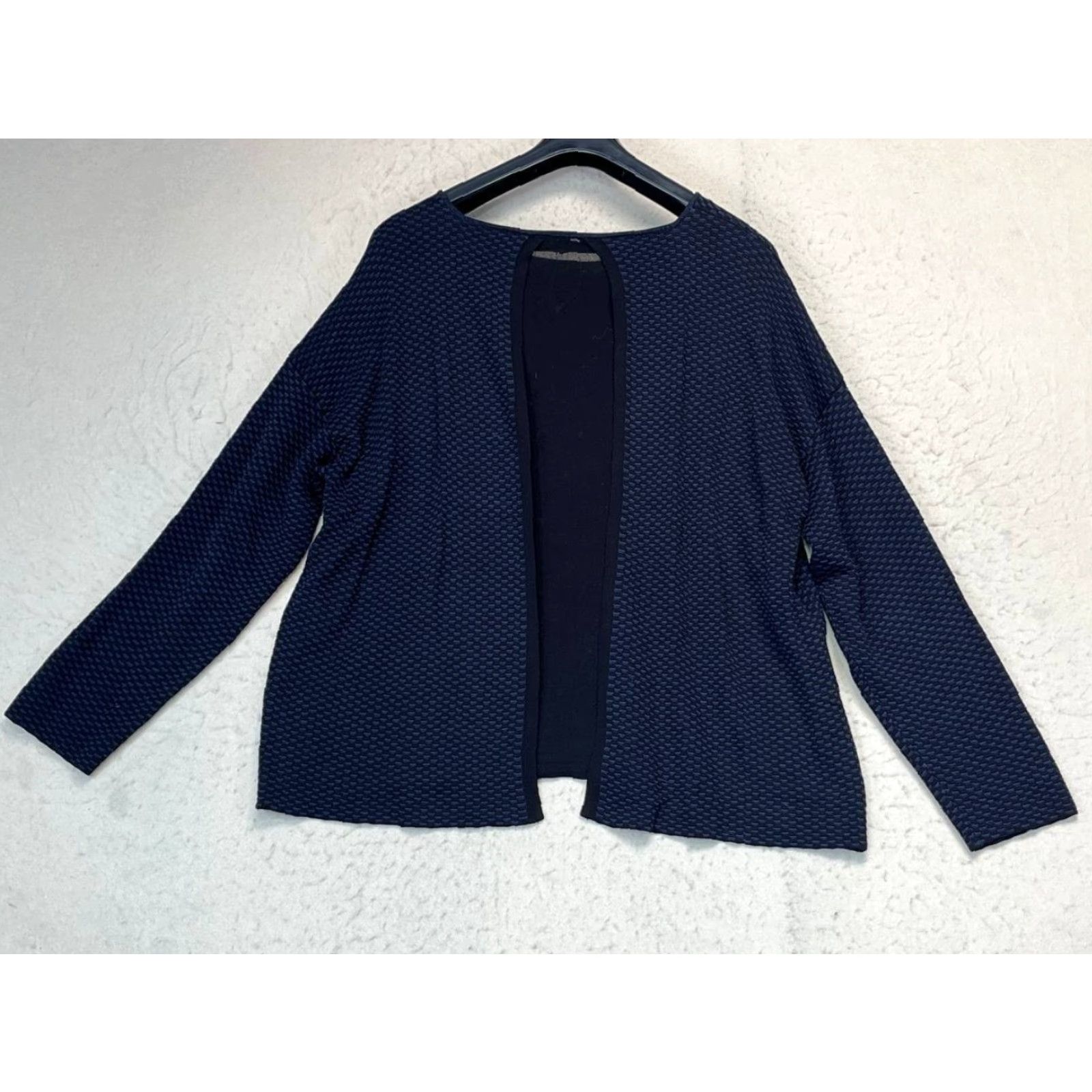 Eileen Fisher Eileen Fisher Pullover Sweater Women's XL Black Lyocell Cable-Knit Long Sleeve Crew Neck Knit Regular Fall Winter All Seasons Size XL / US 12-14 / IT 48-50 - 2 Thumbnail