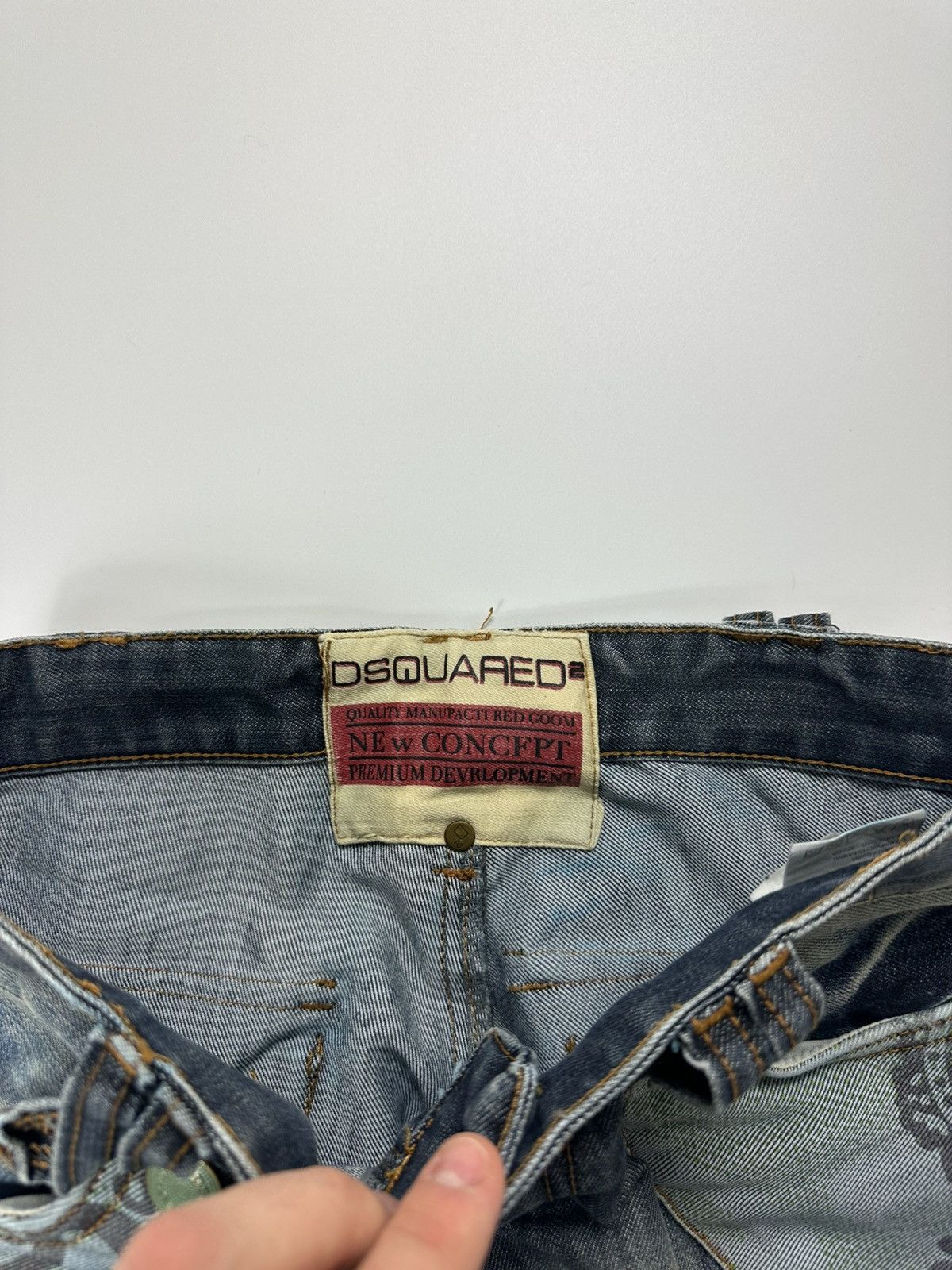 Dsquared2 Dsquared Cargo Multi Pocket Jeans Baggy 28 Size Fit Y2K Size 28" / US 6 / IT 42 - 12 Thumbnail