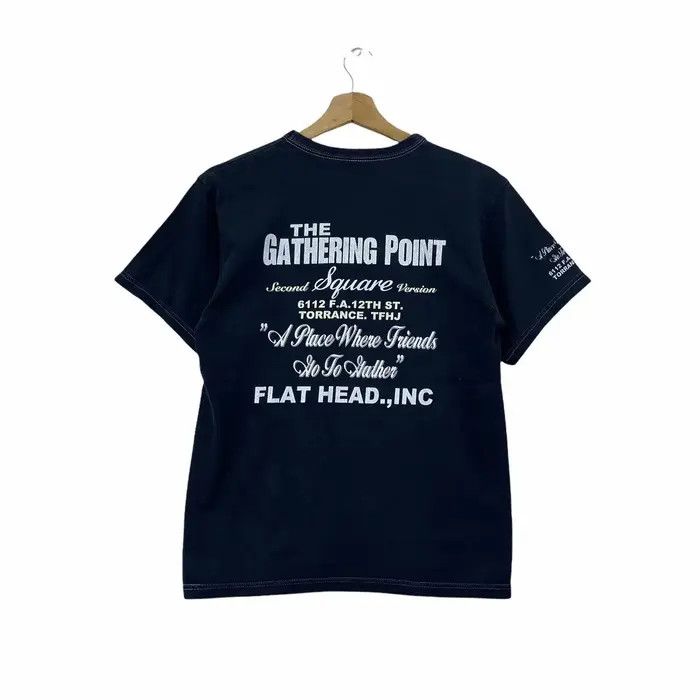 The Flat Head Vtg 90’ THE FLAT HEAD The Gathering Point Tee Shirt Size US S / EU 44-46 / 1 - 1 Thumbnail
