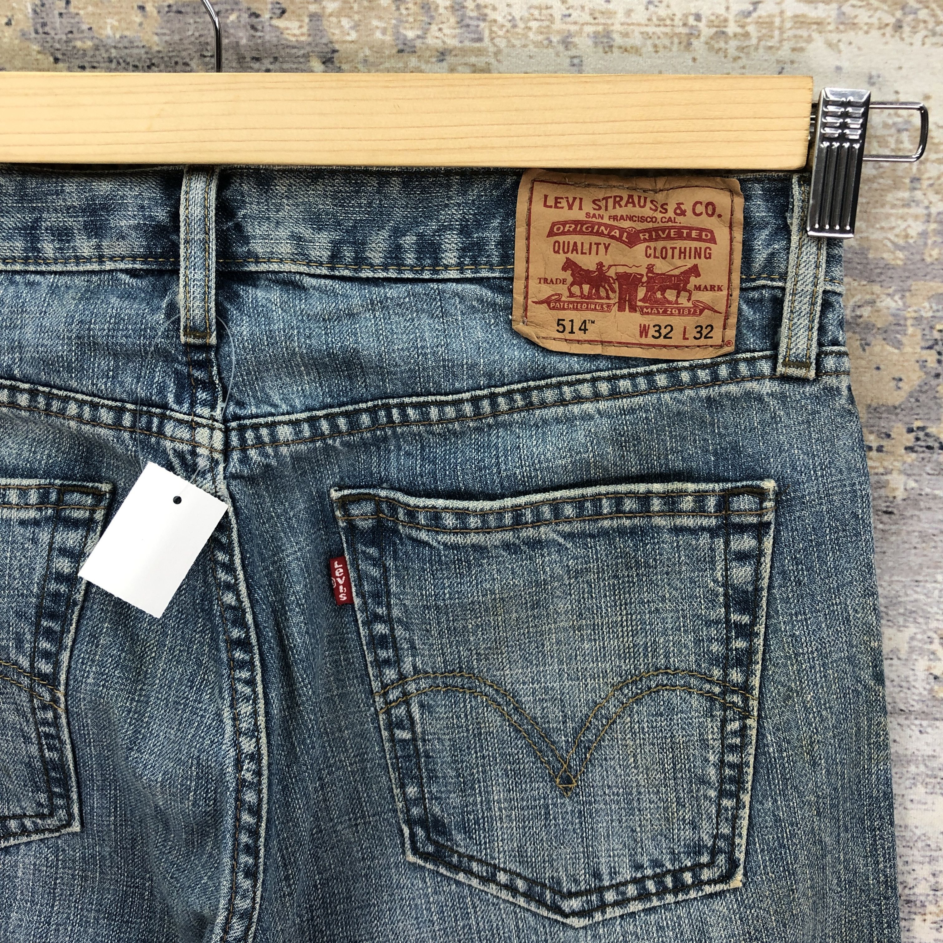 Levi's Vintage Levis 514 Faded Jeans Levi's Dirty Light Wash Denim Size US 32 / EU 48 - 5 Thumbnail