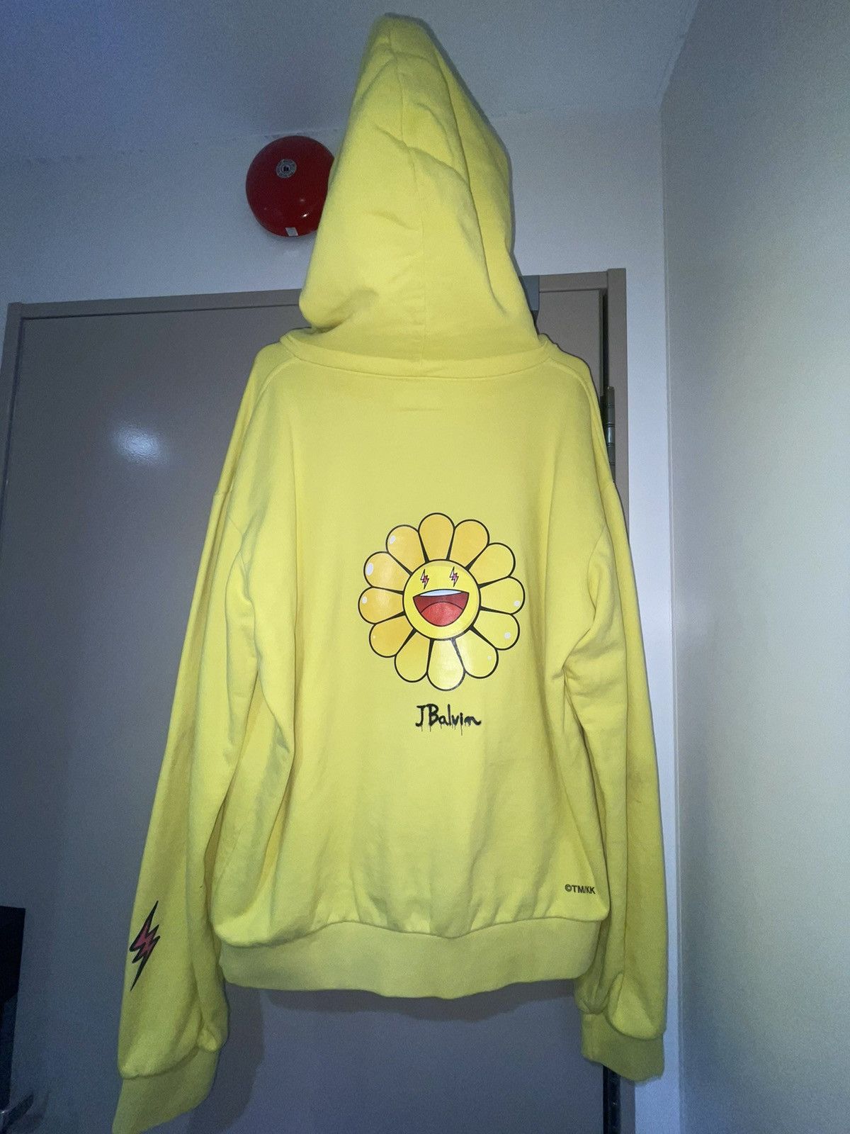 J Balvin村上隆　Amarillo Large Flower Hoodie