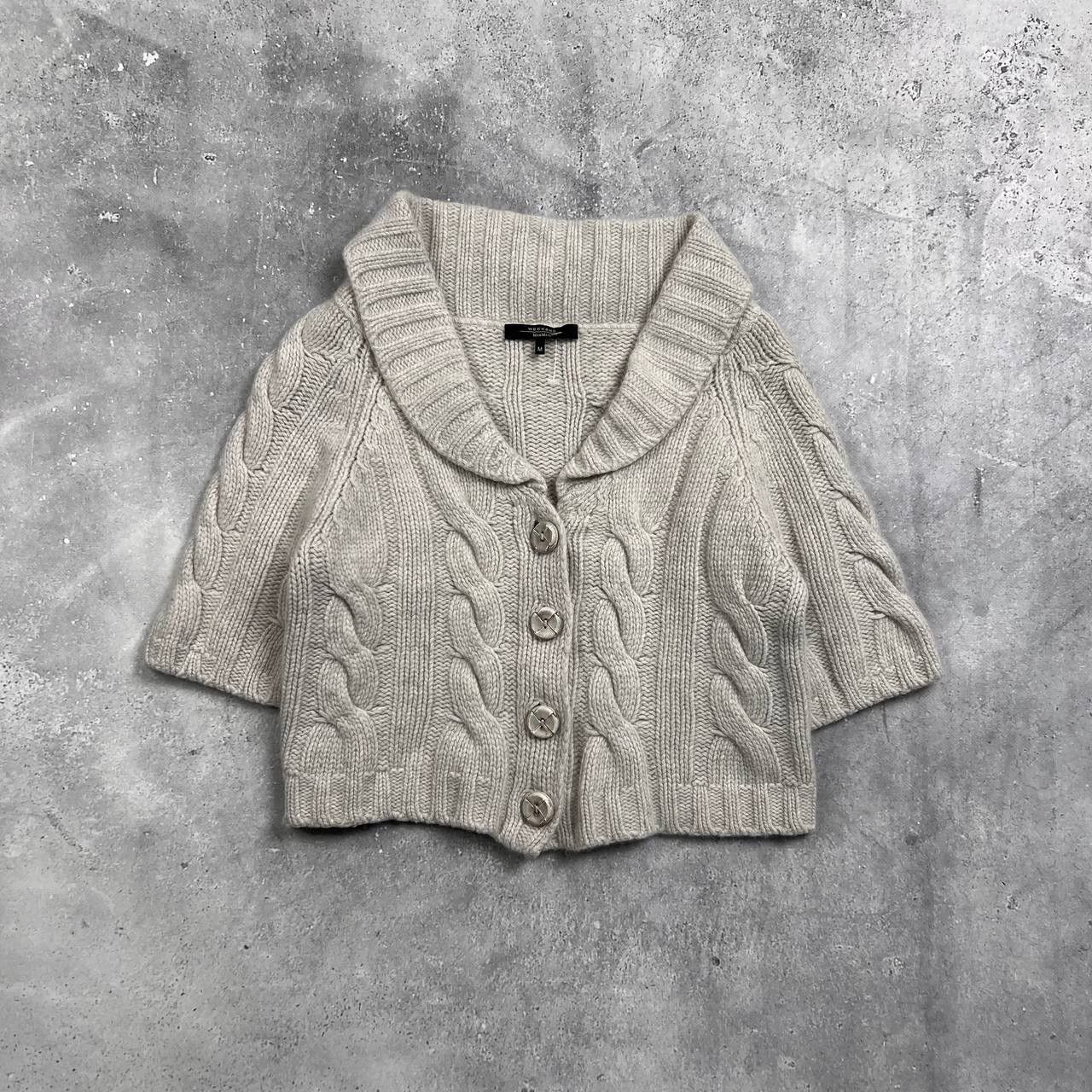 Weekend Max Mara Max Mara Weekend Wool Short Sleeve Cardigan Women’s Size M Size M / US 6-8 / IT 42-44 - 1 Thumbnail