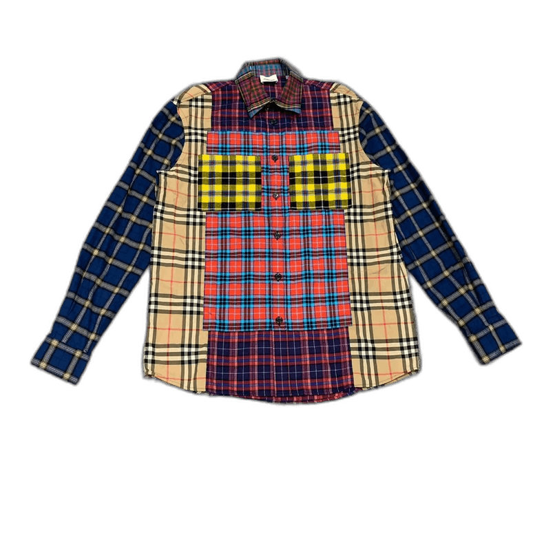 Burberry Burberry Color Block Plaid Shirt Jacket-yf Size US XS / EU 42 / 0 - 1 Thumbnail