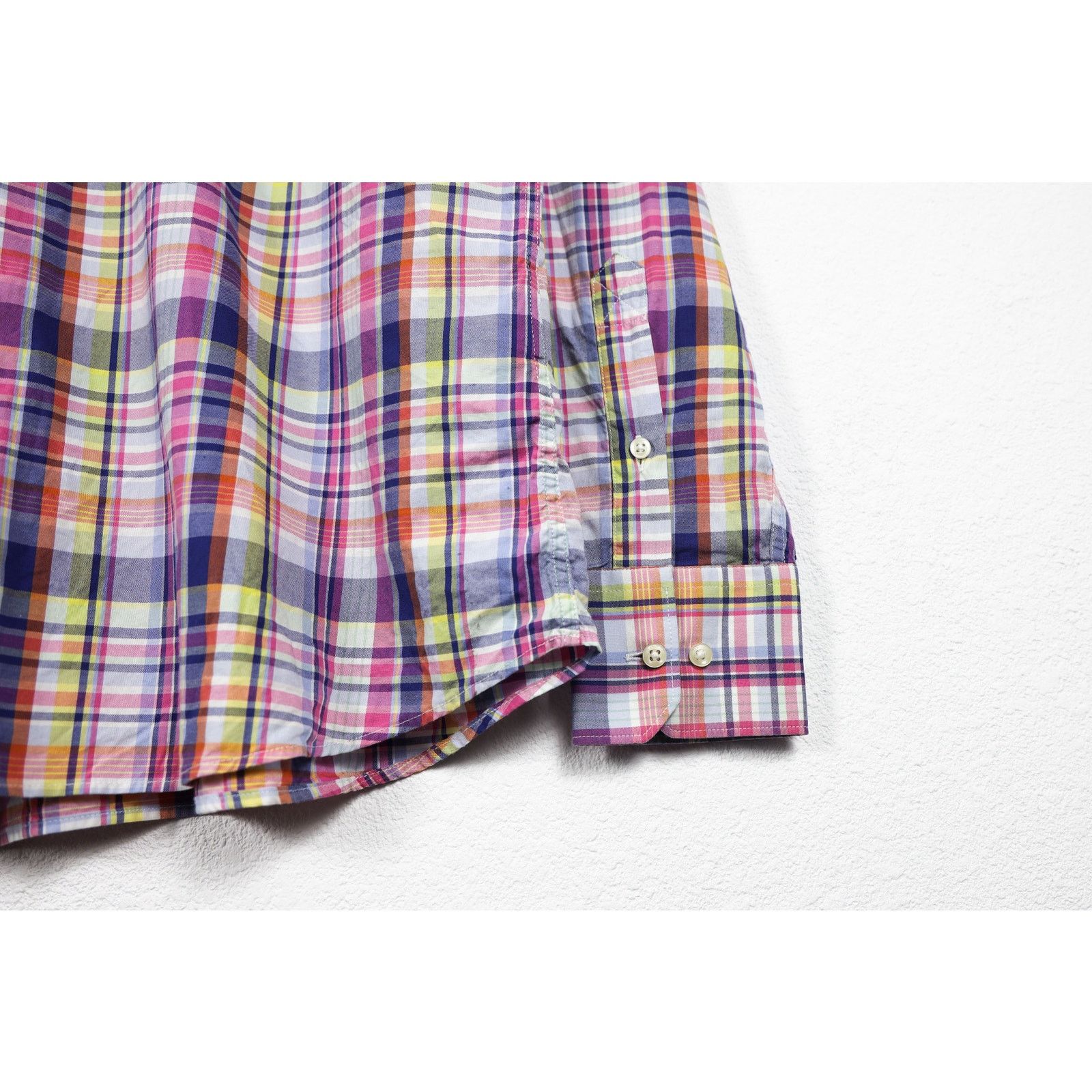 Barbour Barbour Douglas Tailored Fit Pink Plaid Oxford Shirt Size US L / EU 52-54 / 3 - 6 Thumbnail