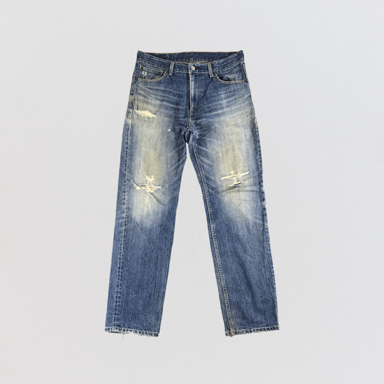 Levi's Vintage Distress Levis 533 Jeans-JM389 Size US 34 / EU 50 - 1 Thumbnail