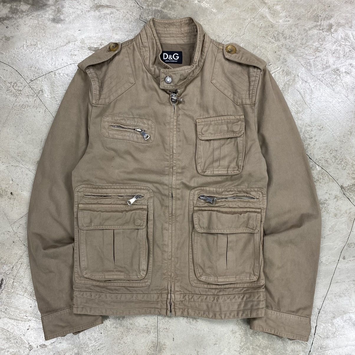 Dolce & Gabbana 2000’s Utility Multi Pocket Field Jacket Size US M / EU 48-50 / 2 - 1 Thumbnail