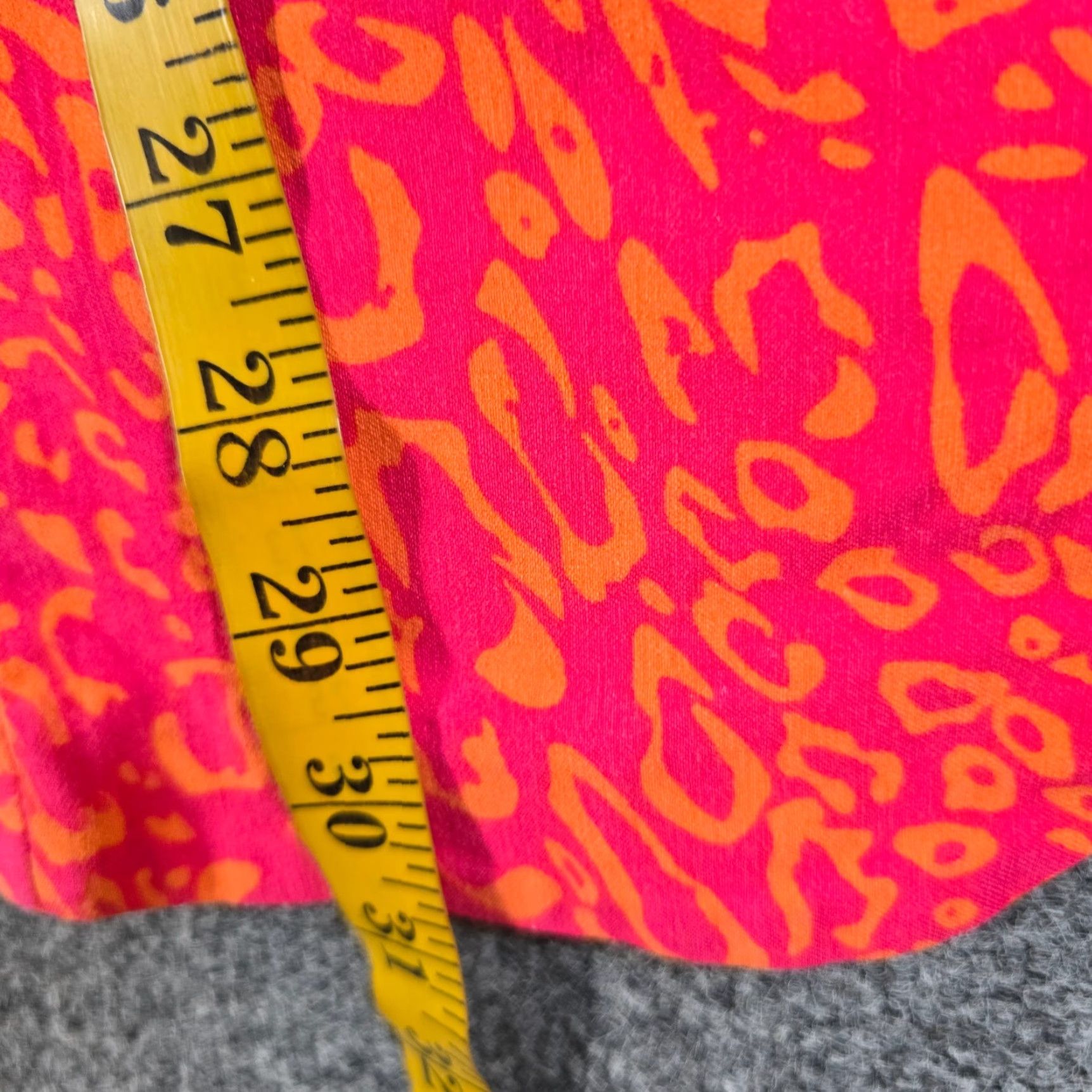Soft Surroundings Soft Surroundings Pants Womens XL Tall Pink Orange Leopard Stretch Ponte Dress Pants Skinny Front Flat Front Size 40" / US 18 - 7 Thumbnail