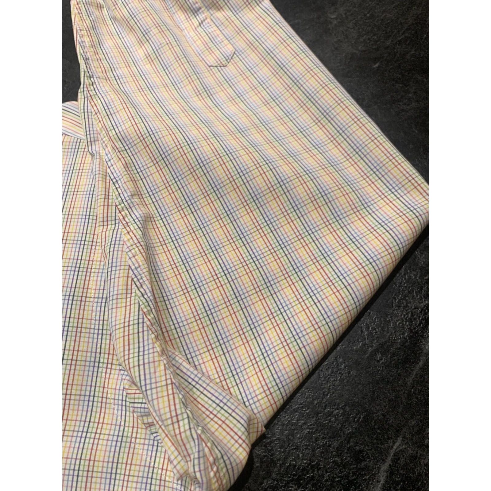 Sid Mashburn Oxford Men's XL Long Sleeve Button Up Striped Multicolor Shirt Size US XL / EU 56 / 4 - 3 Thumbnail