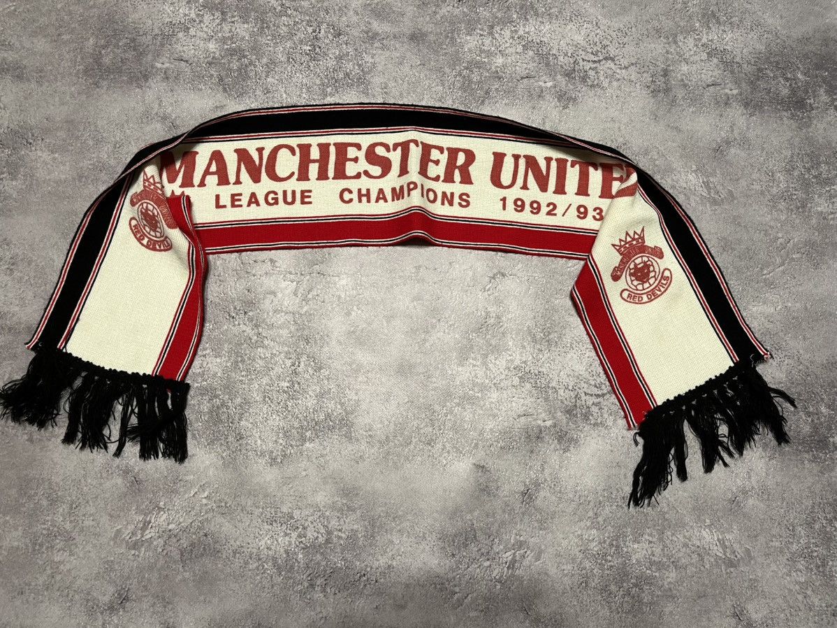Vintage Manchester United 1992/1993 League Champions scarf Size ONE SIZE - 1 Thumbnail