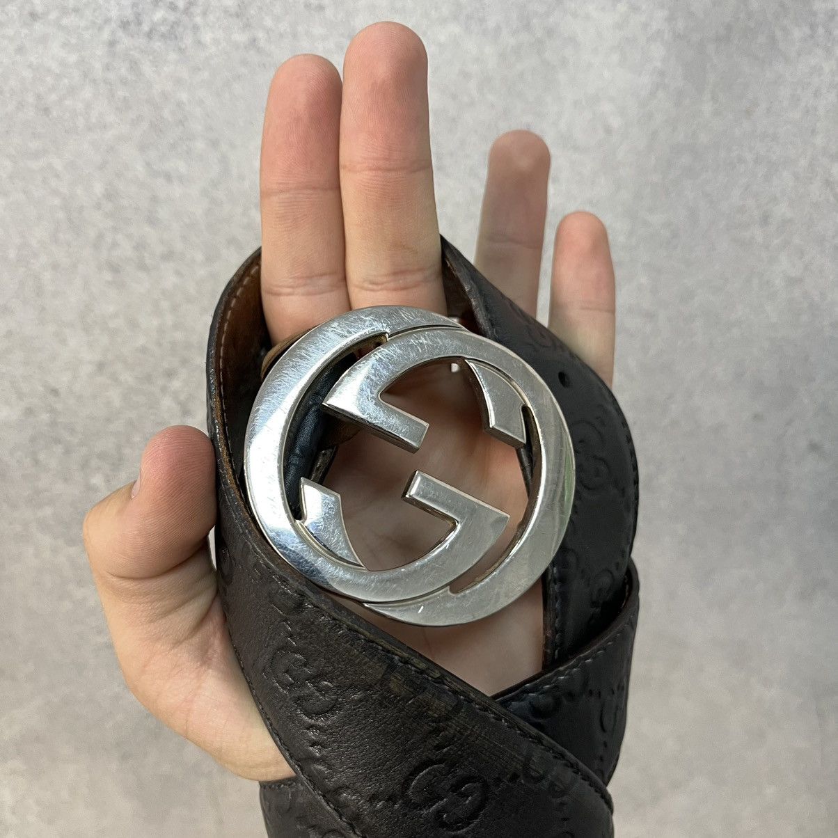 Gucci Gucci Belt GG Monogram Black Size ONE SIZE - 2 Thumbnail