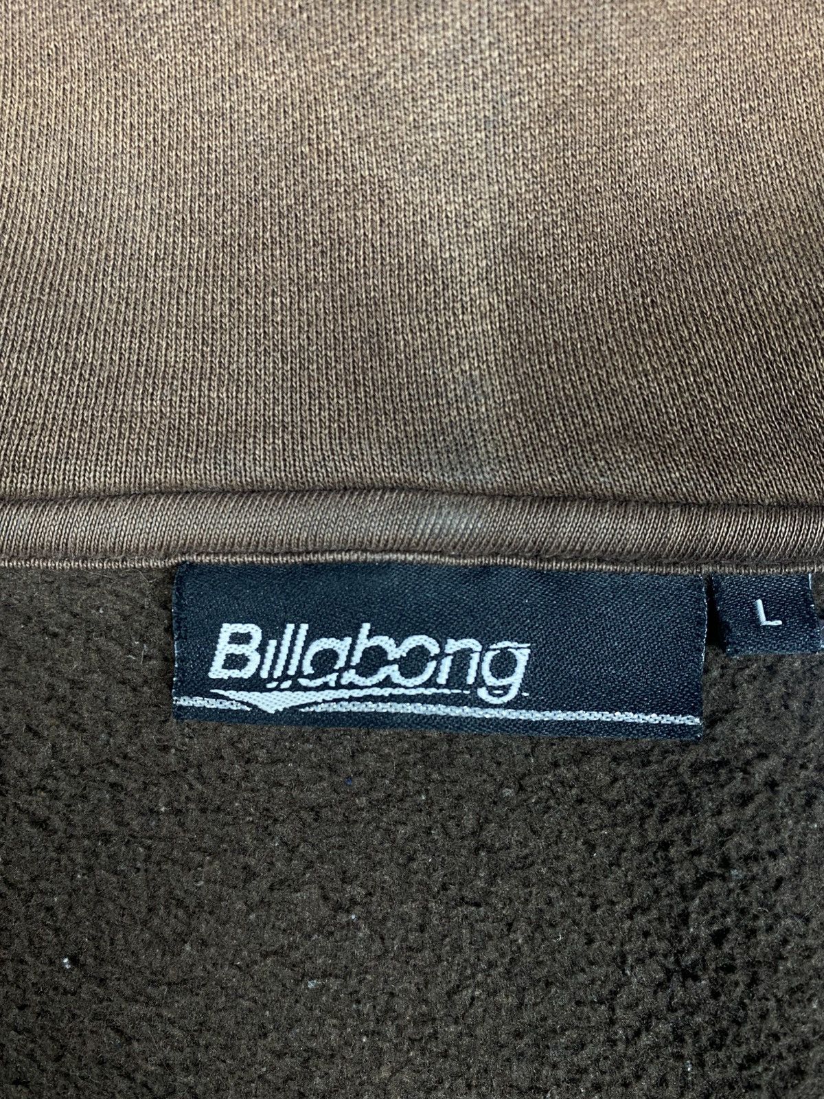 Billabong Billabong Faded Brown Y2K Surf Full Zip Hoodie Fleece Size US L / EU 52-54 / 3 - 21 Thumbnail