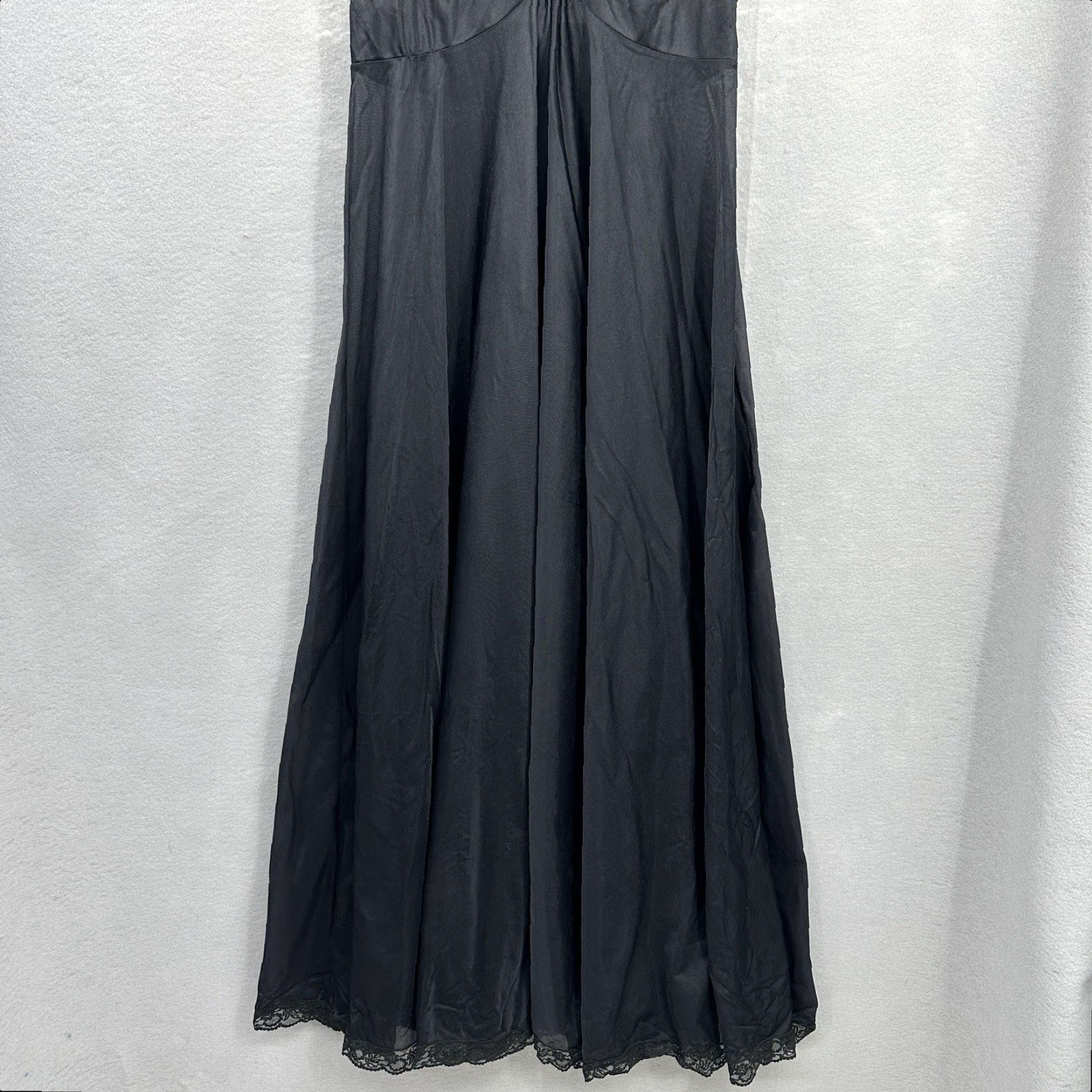 Vintage VINTAGE Lucie Ann Hollywood Nightgown Black Womens Small 1960s Pinup Glamour Size ONE SIZE - 4 Thumbnail