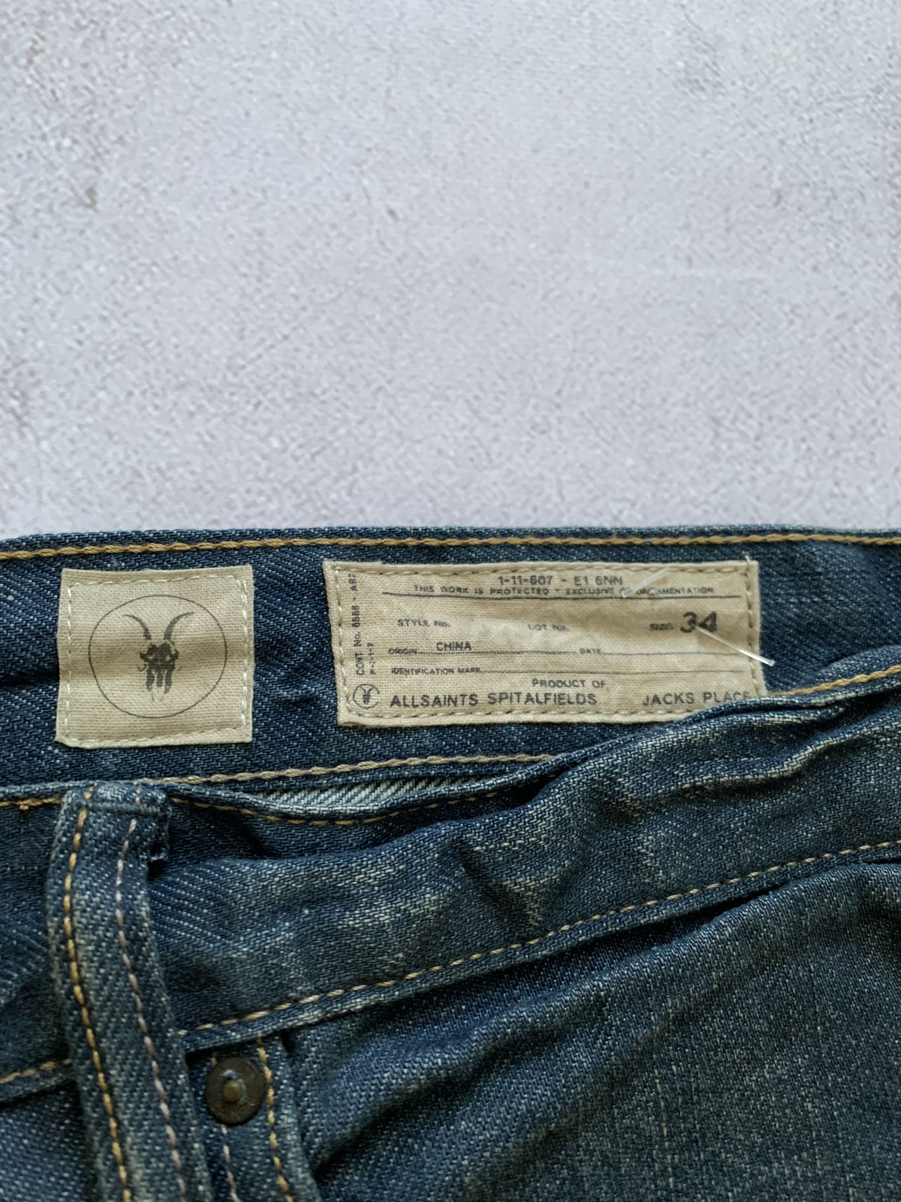 Allsaints × Japanese Brand Vintage Allsaints Jeans Denim Pants Baggy Dirty Distressed Size US 34 / EU 50 - 10 Thumbnail