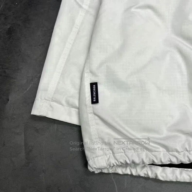 Balenciaga Balenciaga White Embroidered Logo Jacket. Size US L / EU 52-54 / 3 - 4 Thumbnail