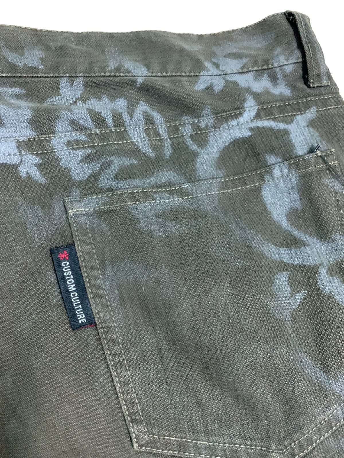 Japanese Brand × Tornado Mart 🔥Vintage Custom Culture Printed Silver Paisley Pants Size US 32 / EU 48 - 9 Thumbnail