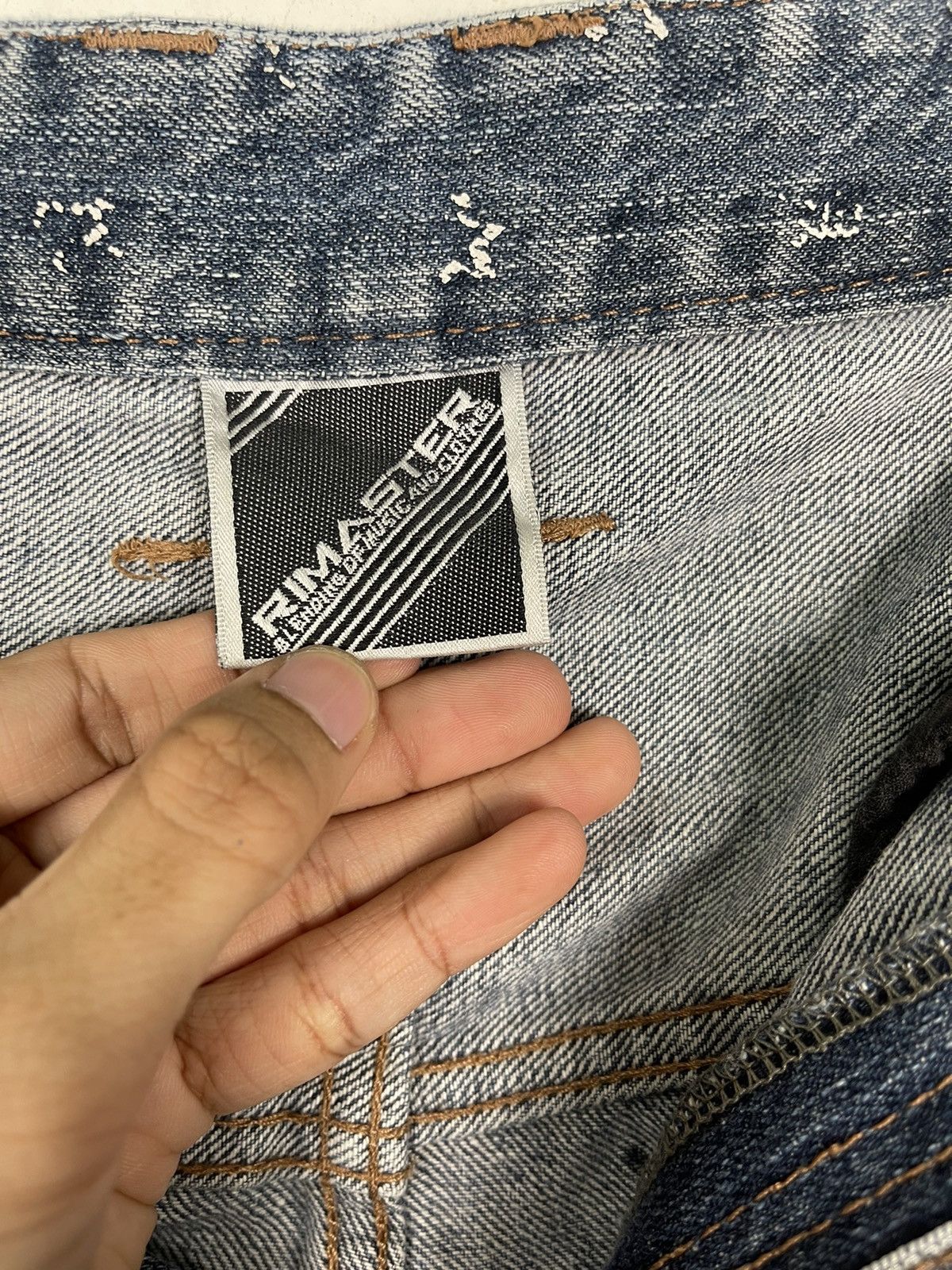 Japanese Brand RIMASTER RIPPED DENIM JEANS Size US 30 / EU 46 - 17 Thumbnail