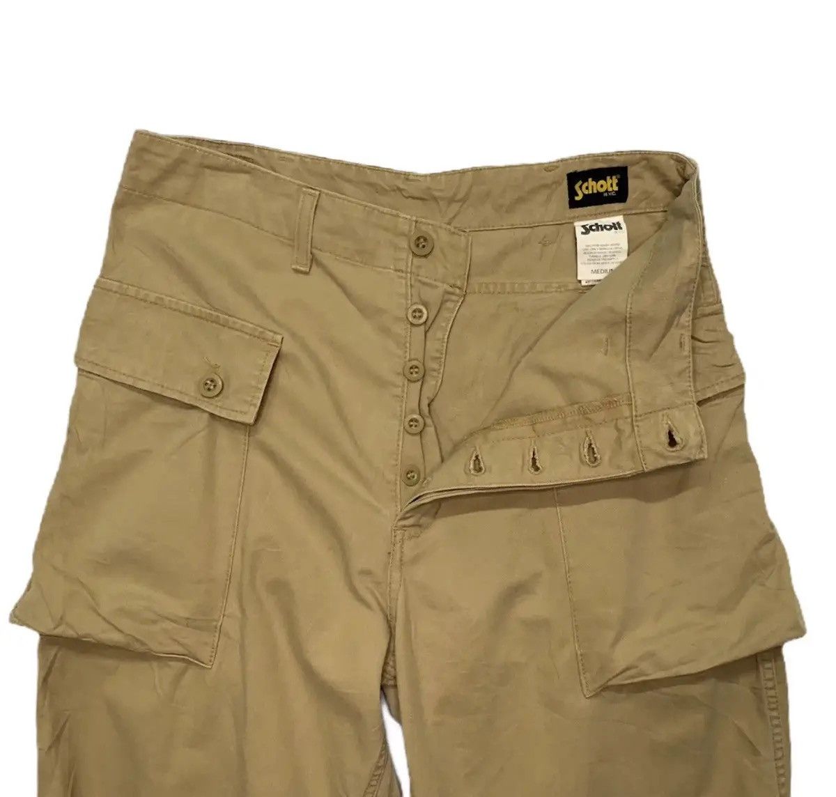 Schott 💥STEALS 💥SCHOTT N.Y.C 31x31 Utility BigPocket CargoPants Size US 31 - 12 Thumbnail