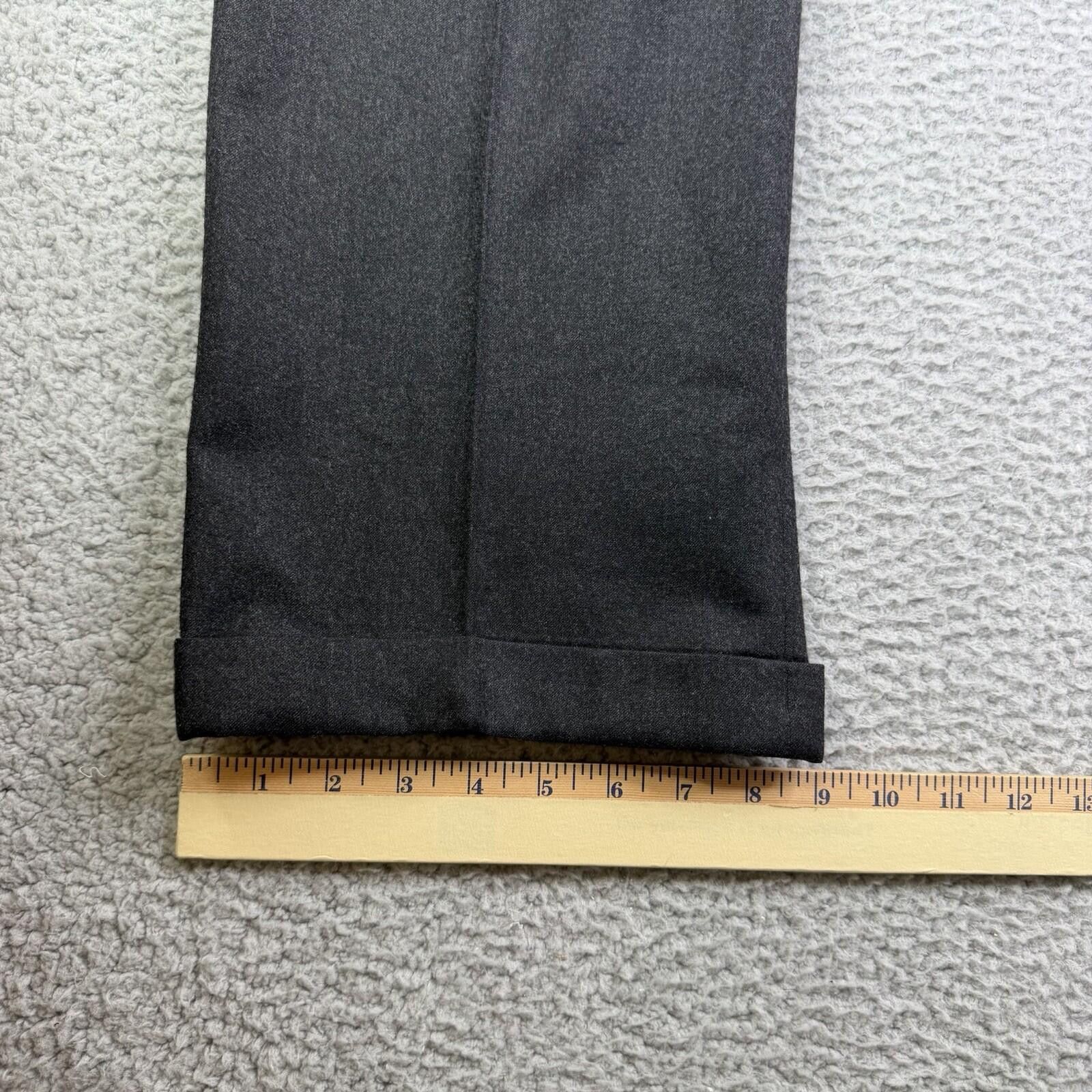 Other Vitale Barberis Canonico Gray Wool Dress Pants Men's 36x31 Size US 36 / EU 52 - 8 Thumbnail
