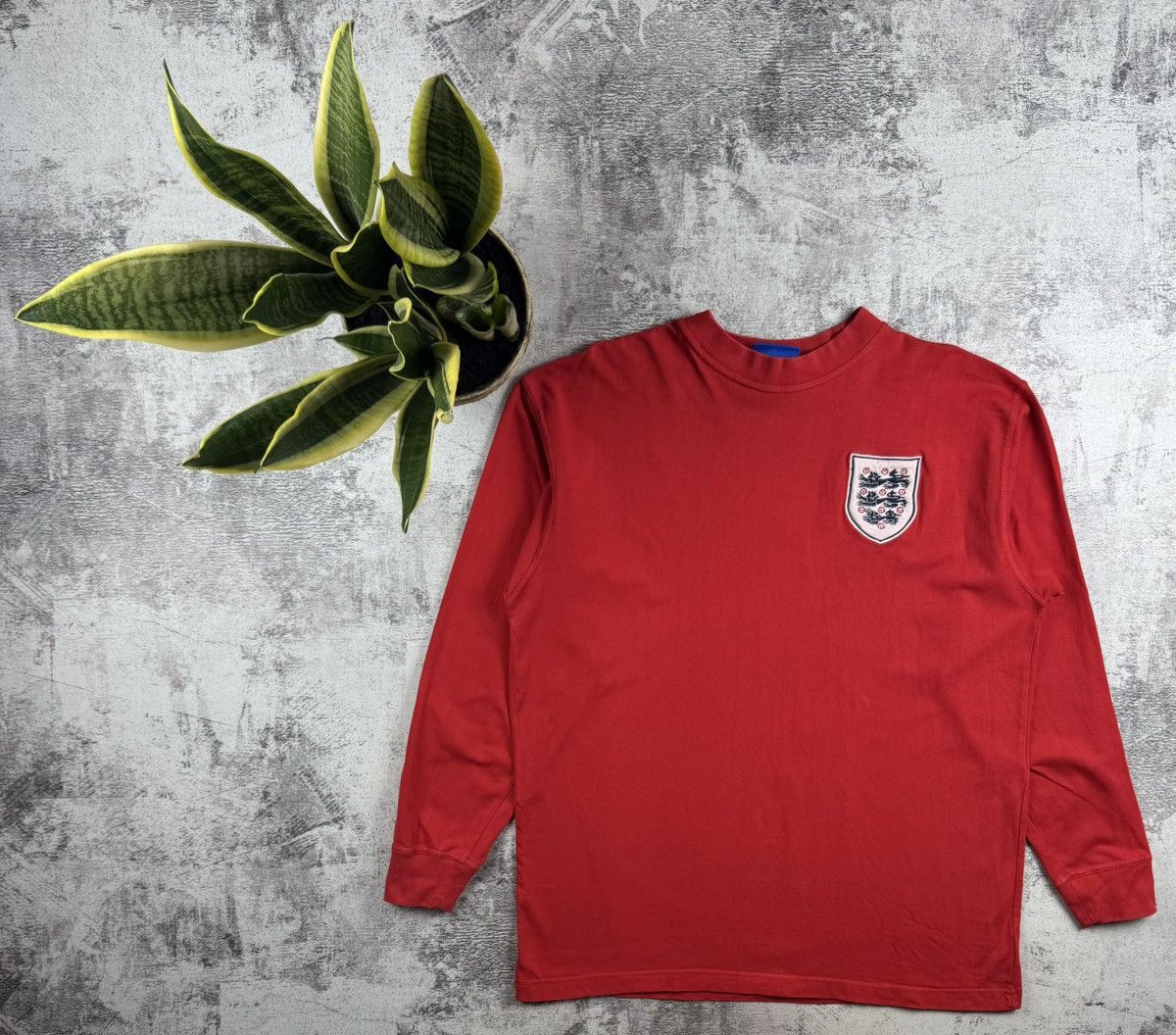 Umbro England 90s Umbro Men’s Vintage Long Sleeve National Soccer Football Jersey Size US XXL / EU 58 / 5 - 1 Thumbnail