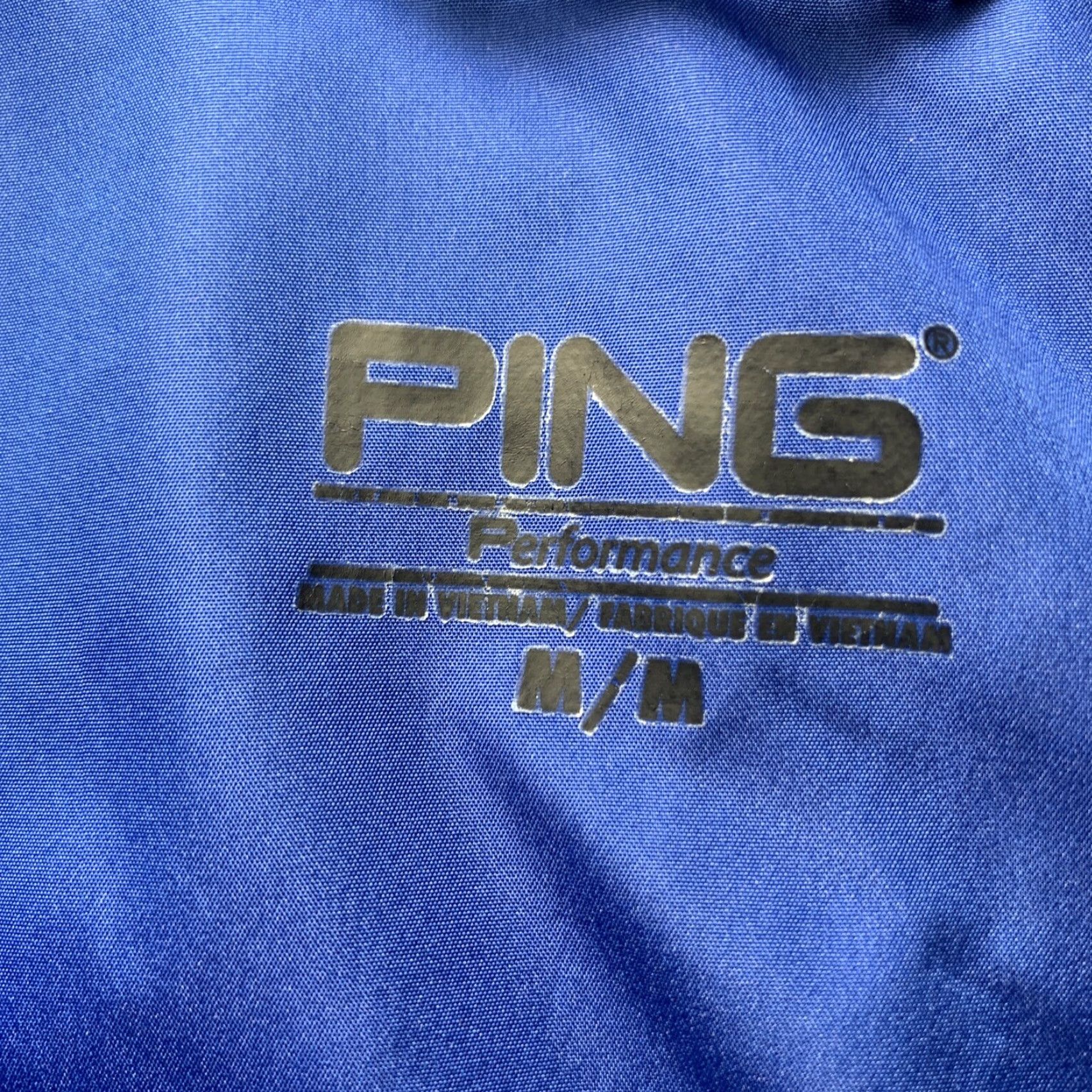 Vintage PING Performance Men 1/2 Zip Pullover Short Sleeve Jacket Golfing Blue Gray M Weather Windbreaker Sports Mens Size US M / EU 48-50 / 2 - 7 Thumbnail