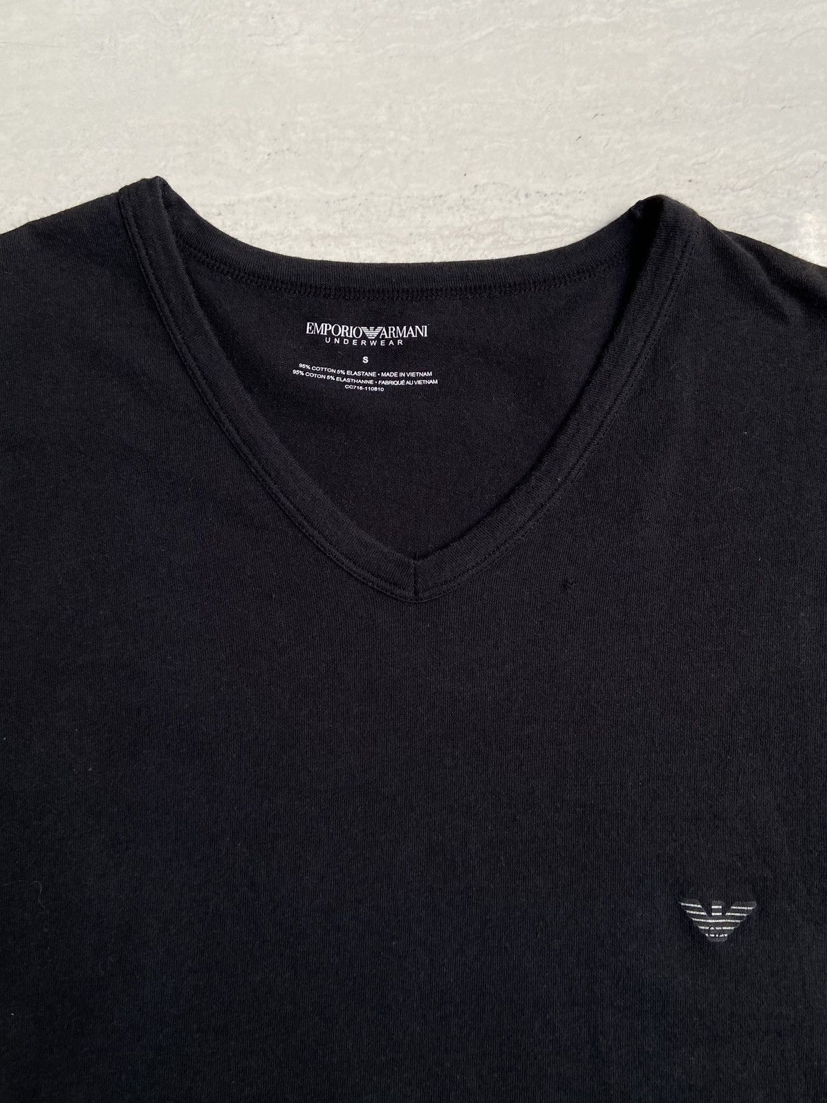 Emporio Armani EMPORIO ARMANI Black T-shirt Size US XS / EU 42 / 0 - 9 Thumbnail