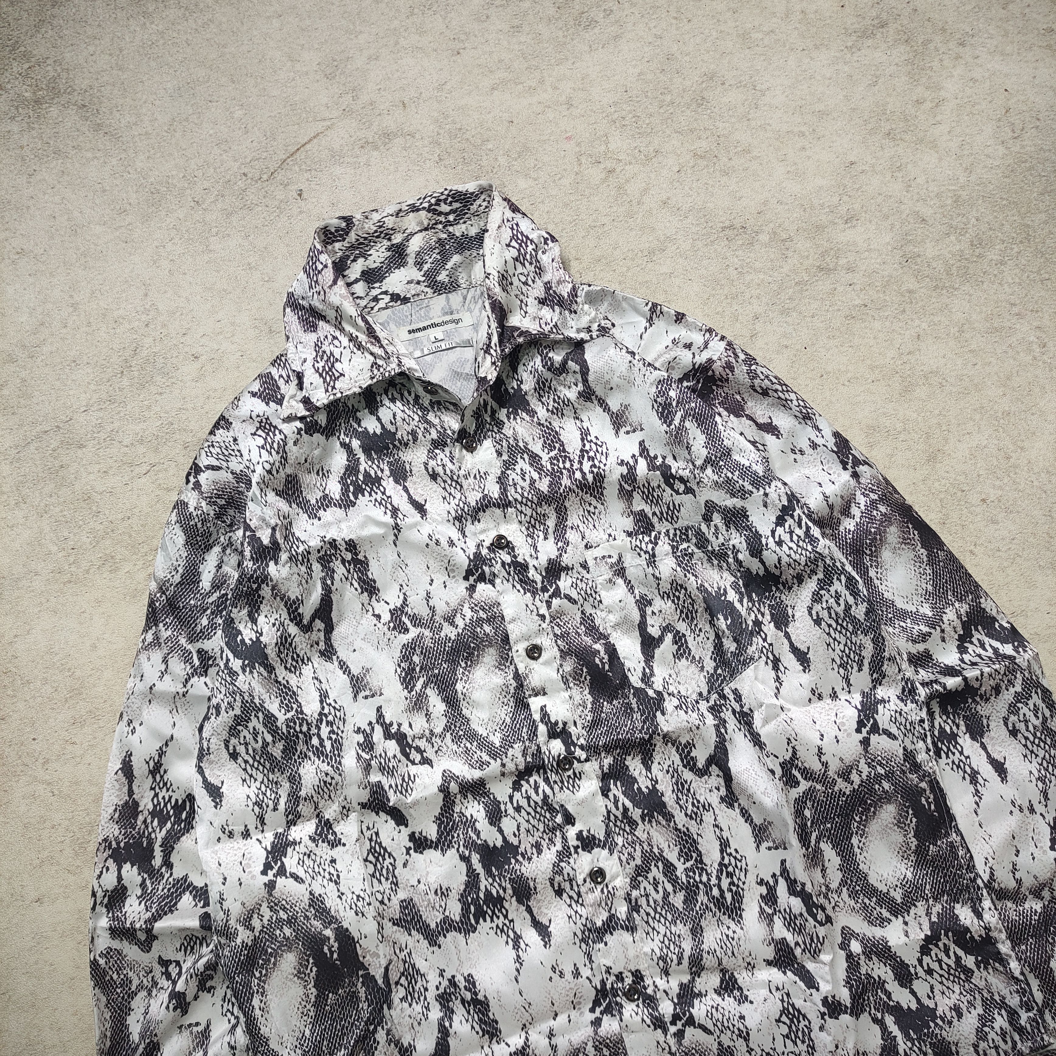 If Six Was Nine × Tornado Mart × Yasuyuki Ishii Semantic Design Snake Skin Shirt – Japanese Brand Size US L / EU 52-54 / 3 - 4 Thumbnail