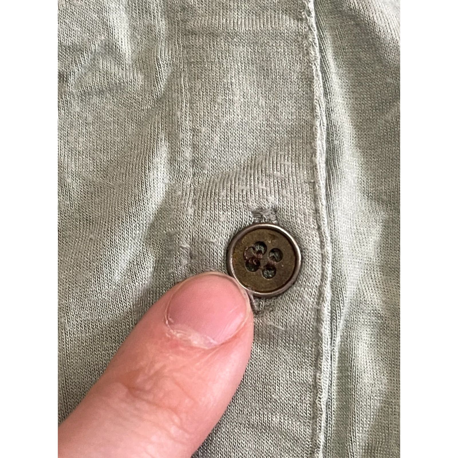 Vintage VINTAGE Oh! Mamma Shirt Womens 2X Green 1/4 Buttons Short Sleeve Shirt 2X Womens Mens Girls Size XXL / US 16-18 / IT 52-54 - 5 Thumbnail