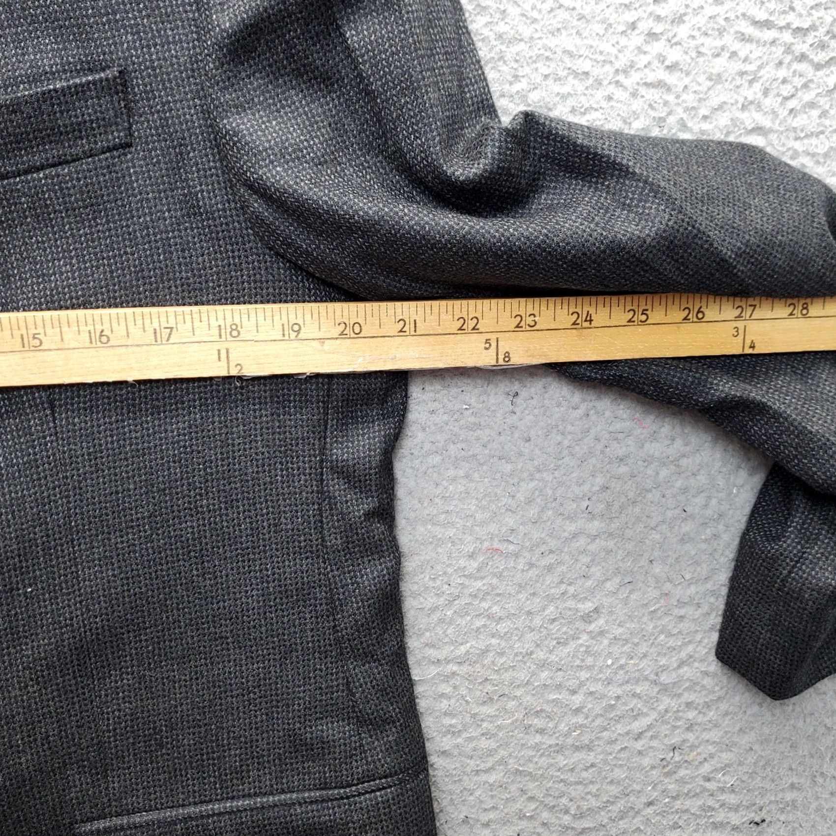 Ralph Lauren Ralph Lauren Blazer Jacket Mens Black Wool Notch Lapel Single Breasted 2 Button, 44, Regular, Chest 42, Short Length, Solid, Wool, Vintage: No, Mens Size 44R - 5 Thumbnail