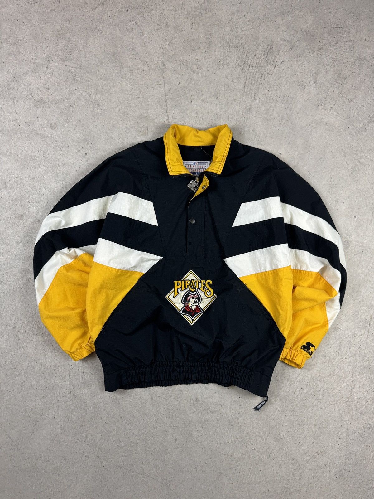 Starter × Vintage 1990’s Pirates Starter Windbreaker Size US L / EU 52-54 / 3 - 1 Thumbnail