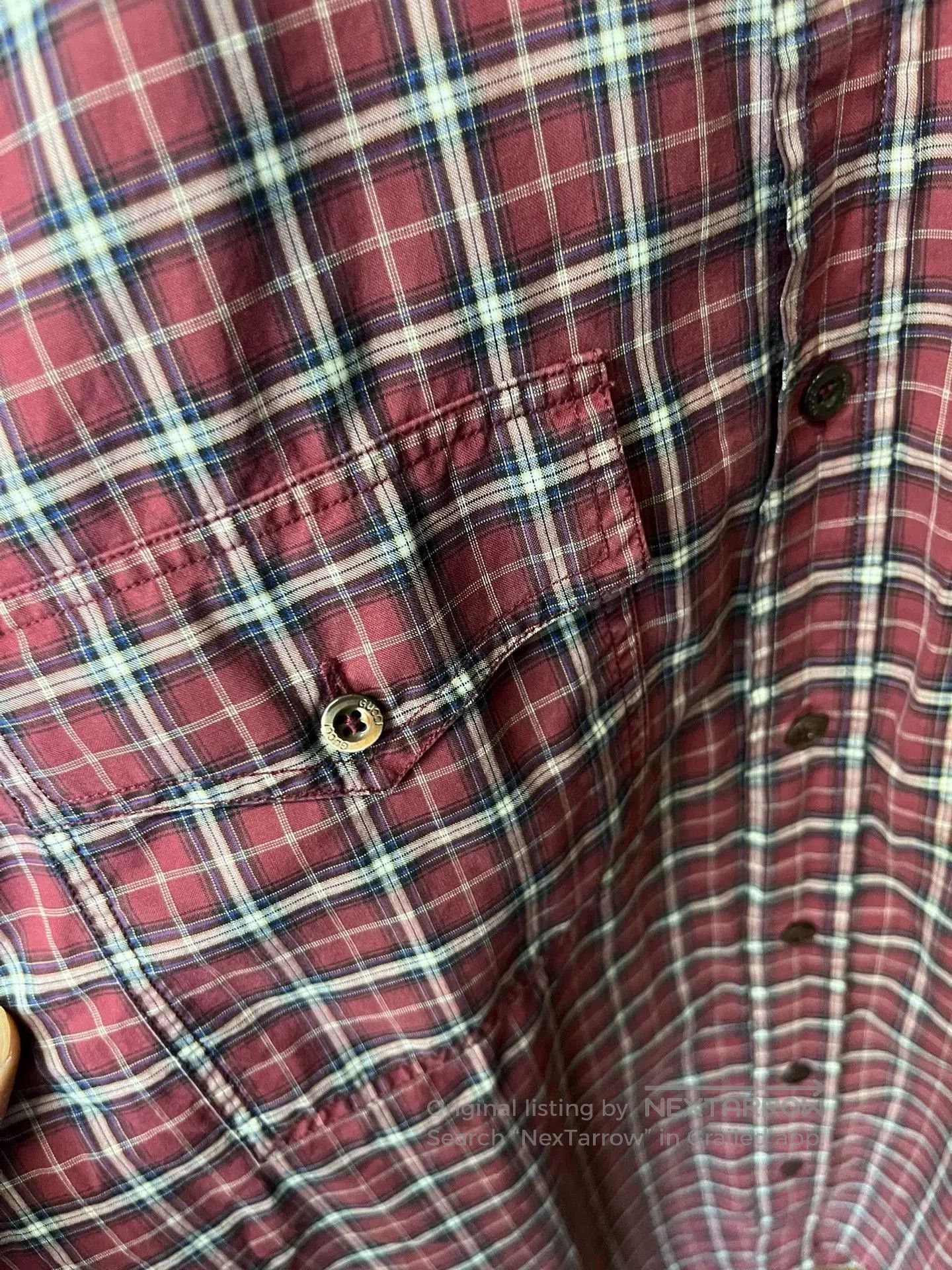 Japanese Brand Gucci Slim Fit Checkered Shirt. Size US M / EU 48-50 / 2 - 8 Thumbnail