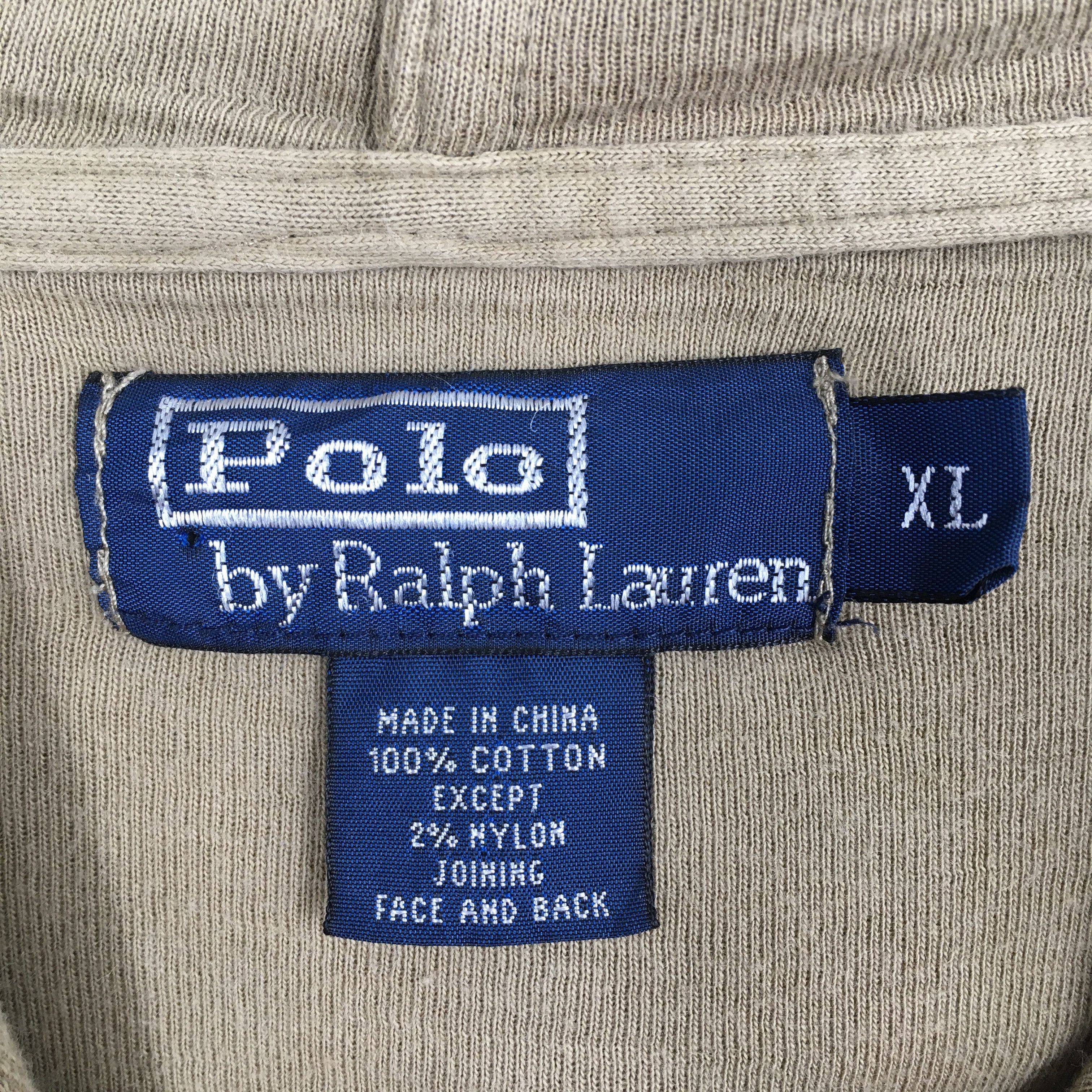 Polo Ralph Lauren Vintage Polo Ralph Lauren Zipper Hoodie Sweatshirt XLarge Size US XL / EU 56 / 4 - 4 Thumbnail