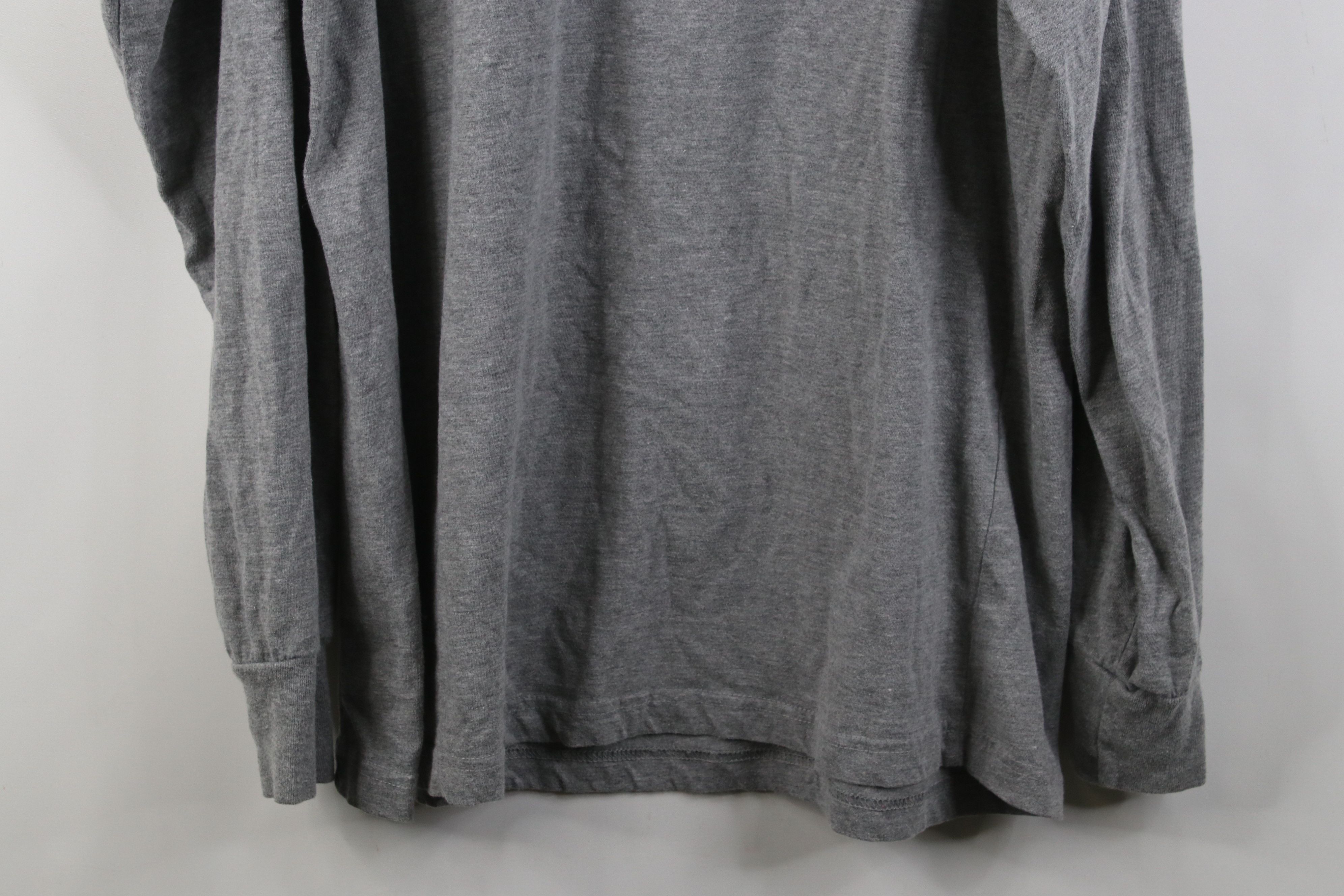Vintage Vintage 90s Streetwear Mock Neck Long Sleeve T-Shirt Gray Size US L / EU 52-54 / 3 - 10 Thumbnail