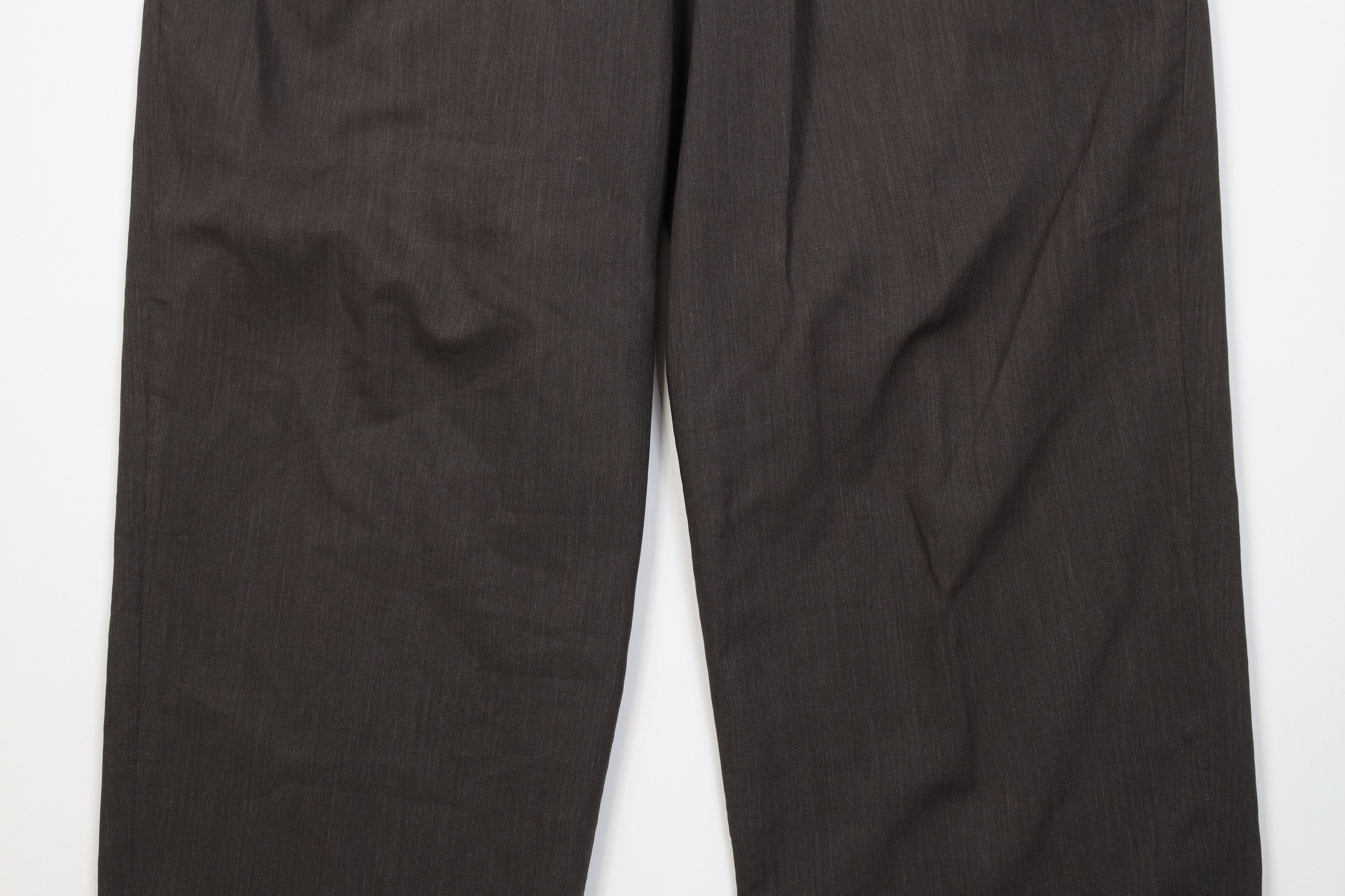 Giorgio Armani Vintage 80s 90s Giorgio Armani Wool Wide Leg Chino Pants Size US 34 / EU 50 - 3 Thumbnail
