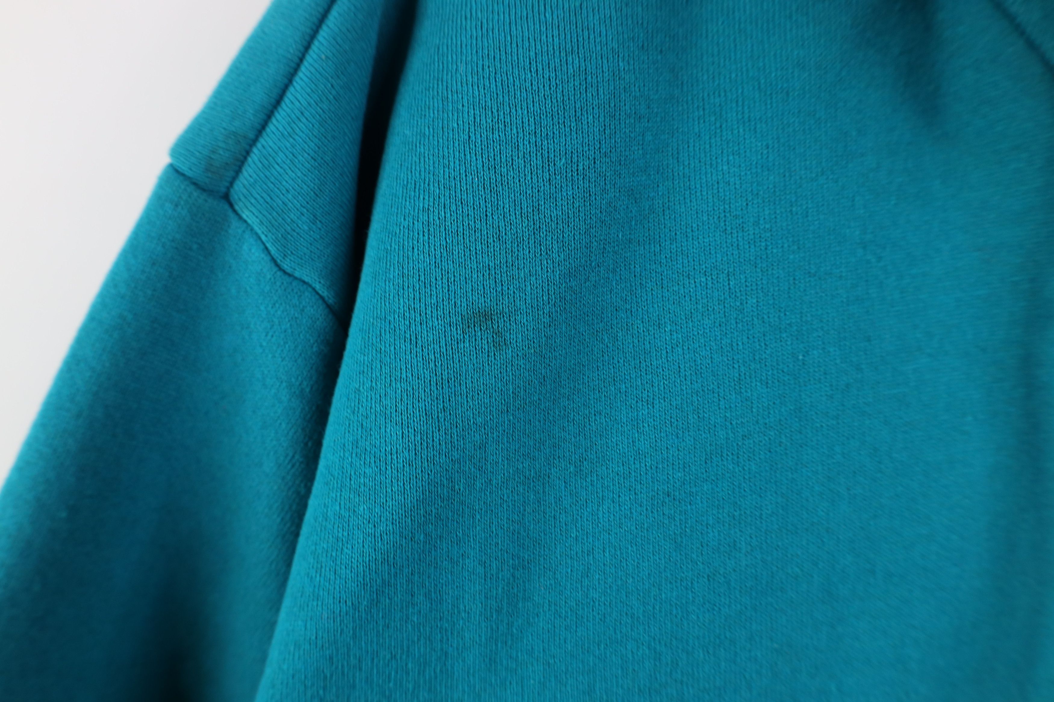 Vintage Vintage 90s USA Olympics Blank Full Zip Hoodie Teal USA Size US M / EU 48-50 / 2 - 7 Thumbnail