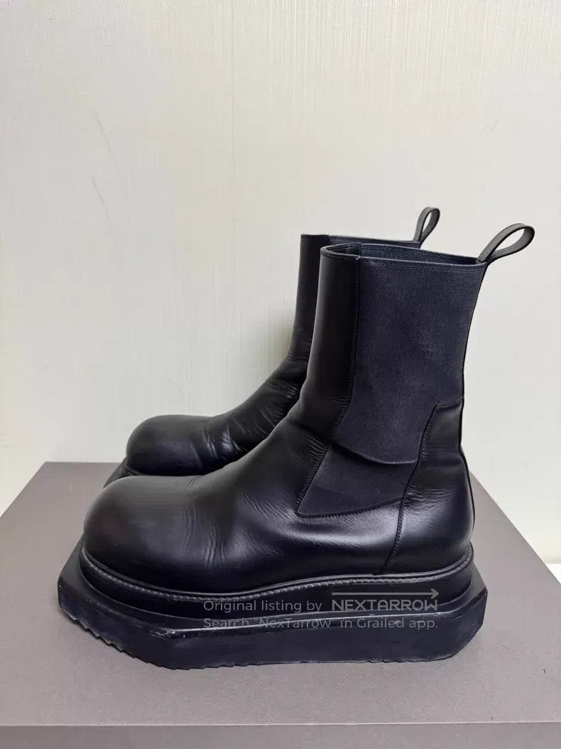 Rick Owens Black Porterville Pentalaced Turbo Cyclops Boots | Grailed